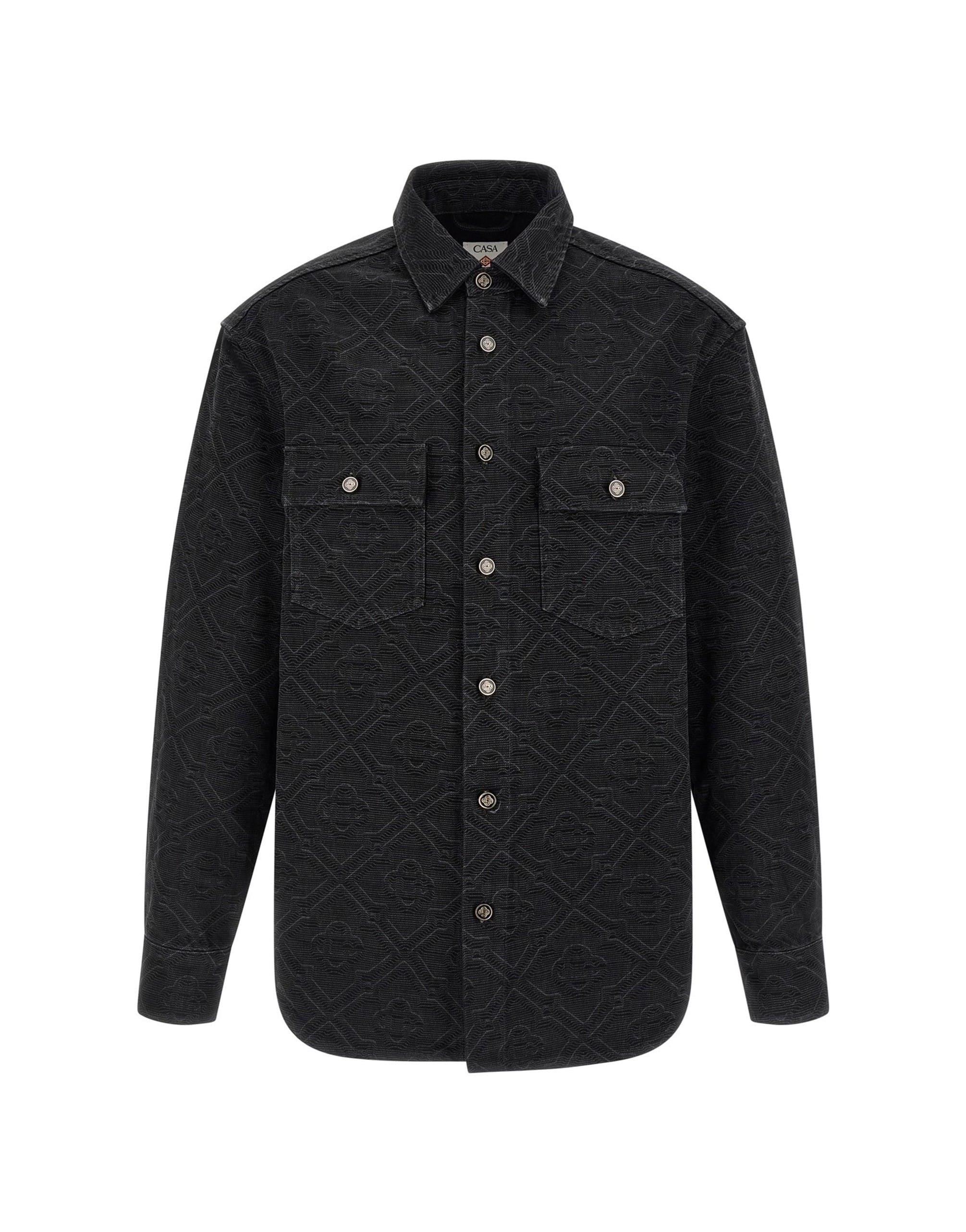 Casablanca Casablanca Laser Monogram Denim Overshirt