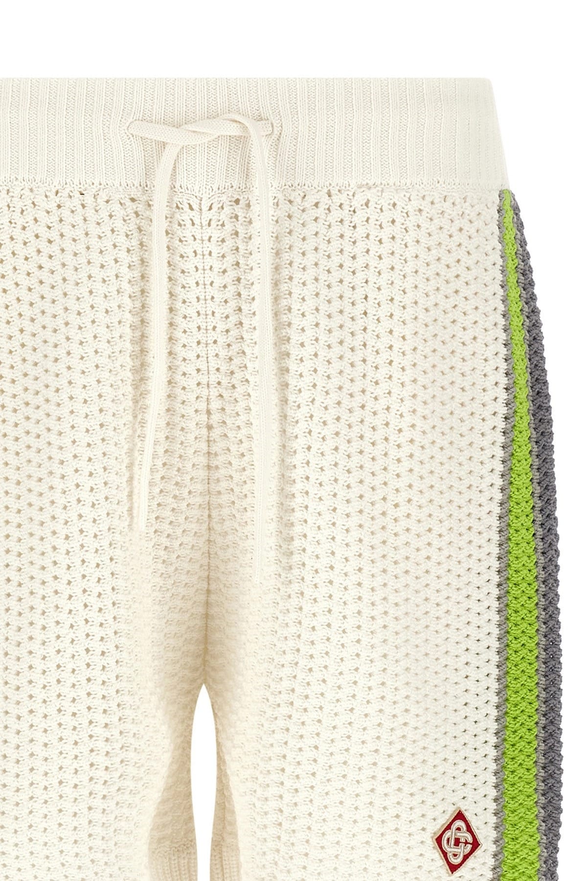 Casablanca Stripe Crochet Bermuda Shorts | Sendegaro