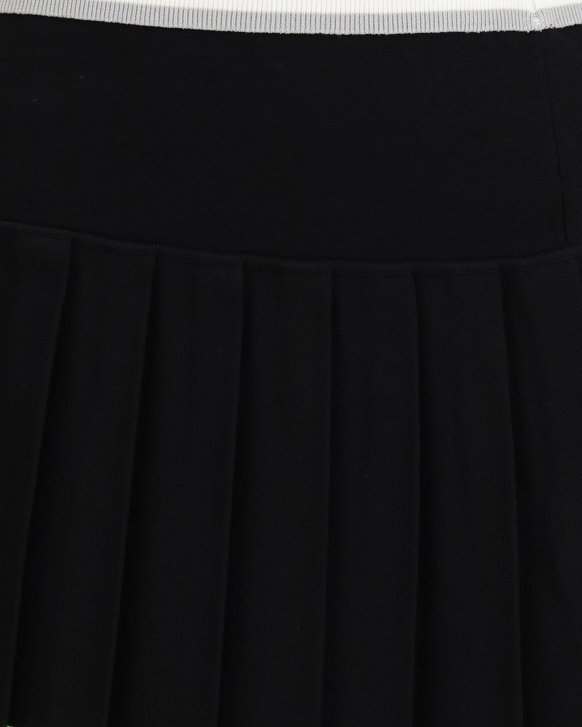 Casablanca Striped Pleated Skirt