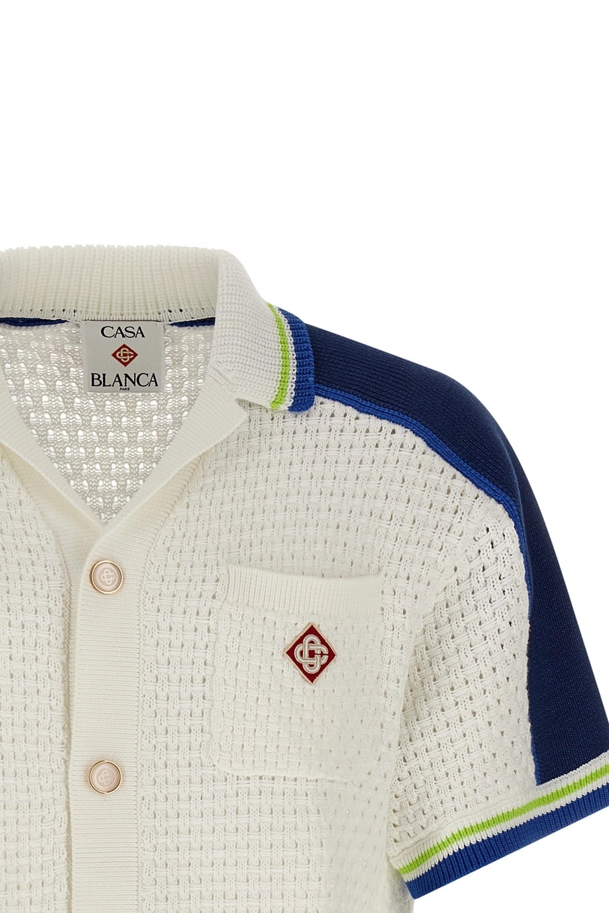 Casablanca Tennis Cotton Crochet Shirt | Sendegaro FR
