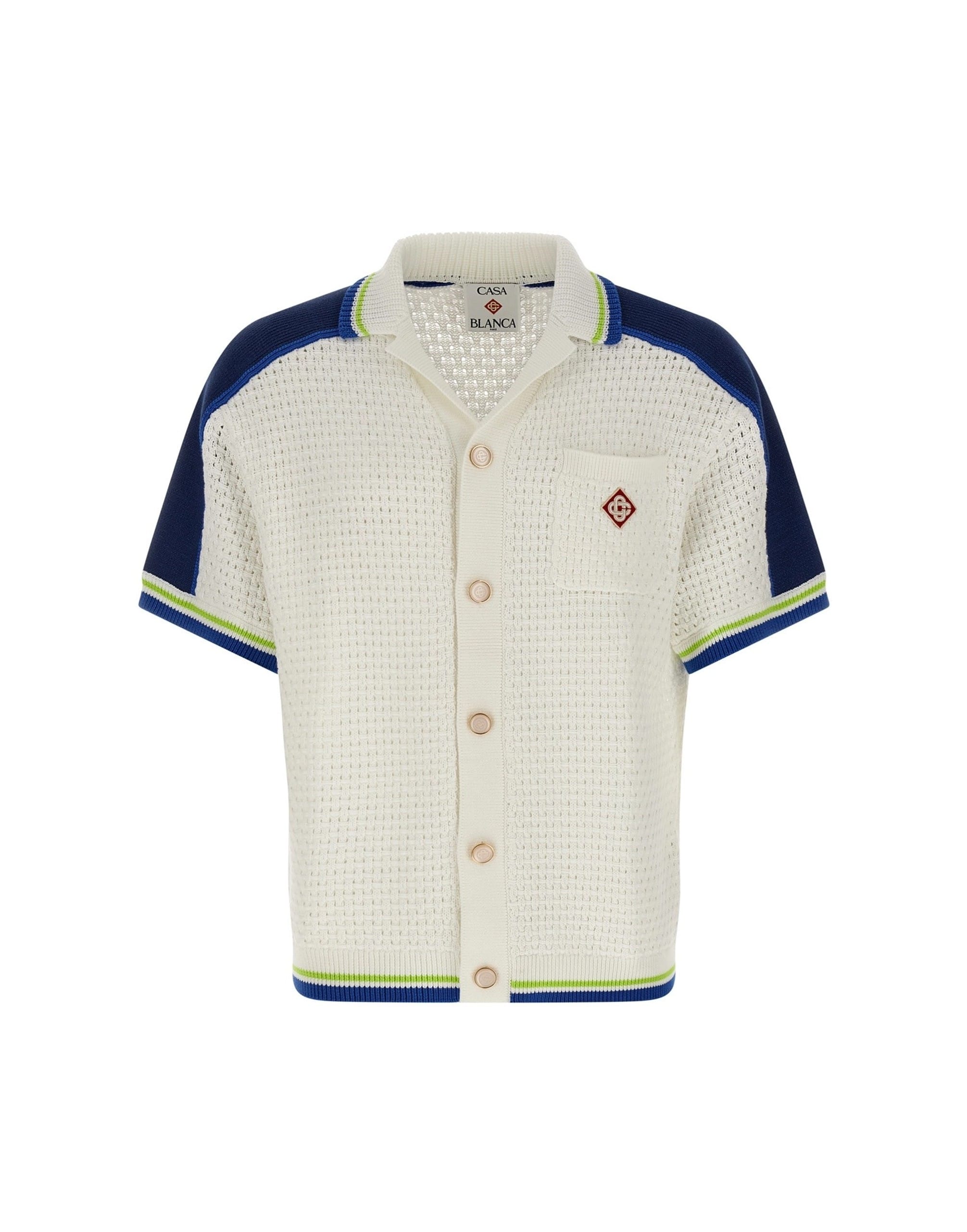 Casablanca Casablanca Tennis Cotton Crochet Shirt