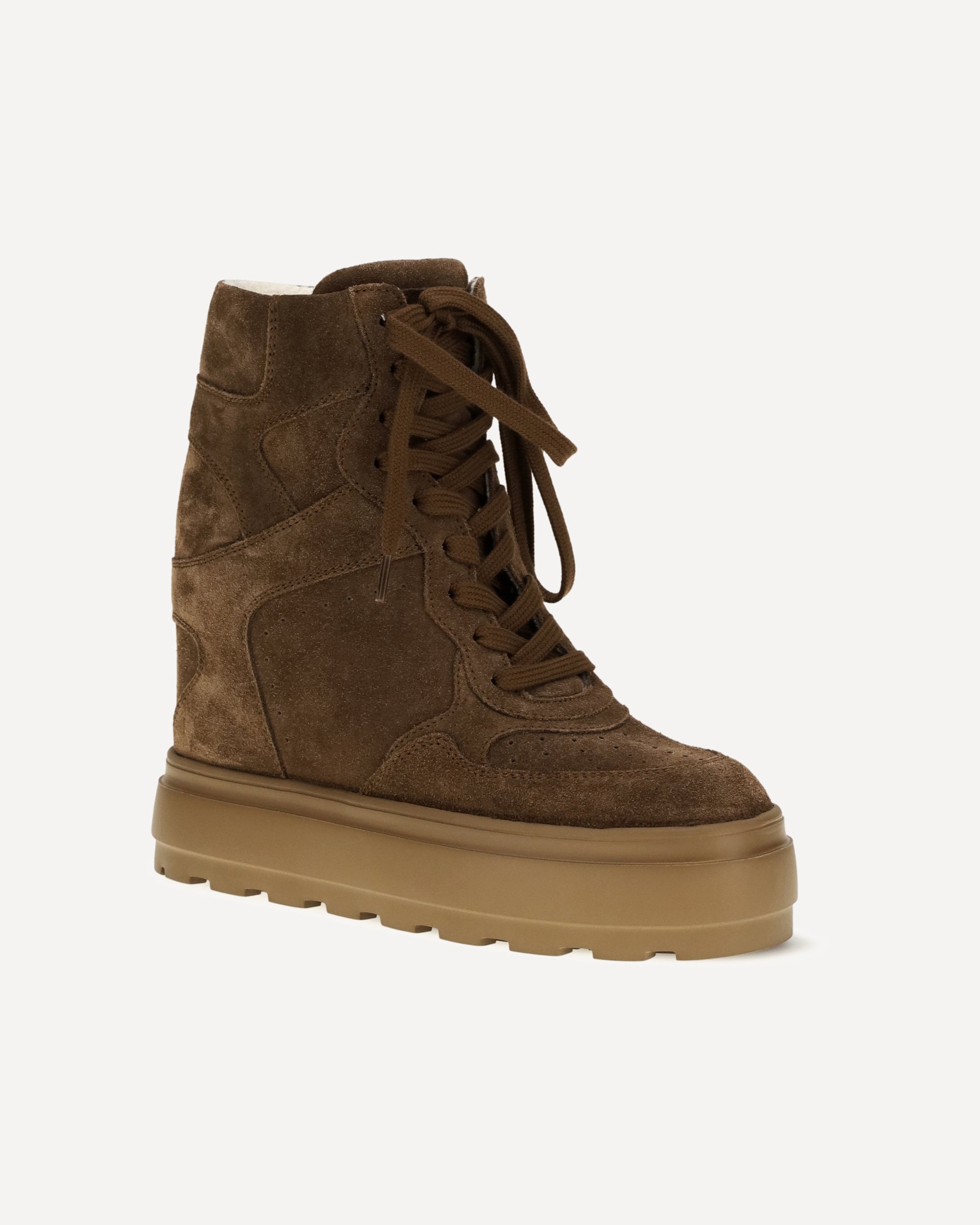 Casadei Lace-Up Wedge Sneakers - alternate view