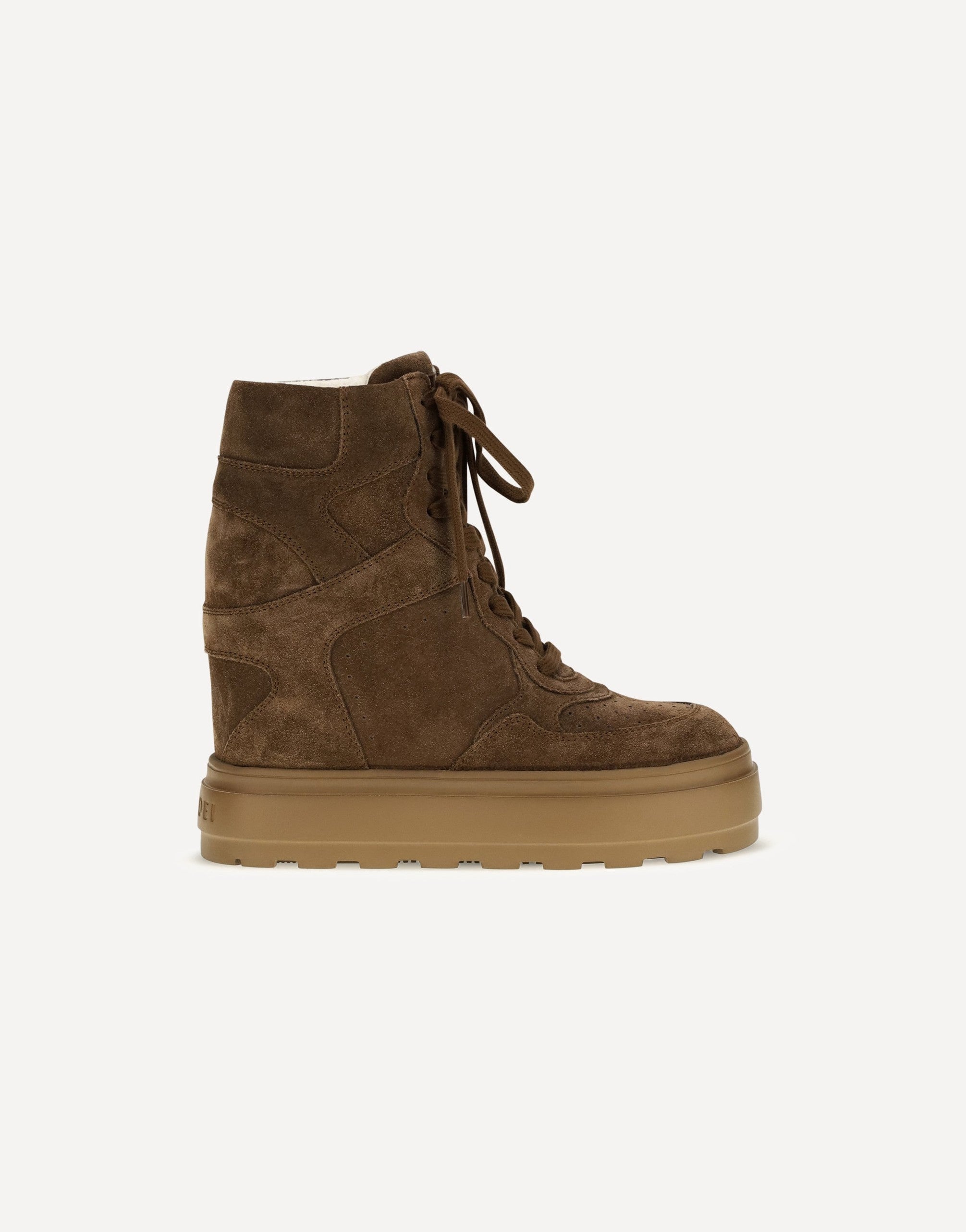 Casadei Lace-Up Wedge Sneakers