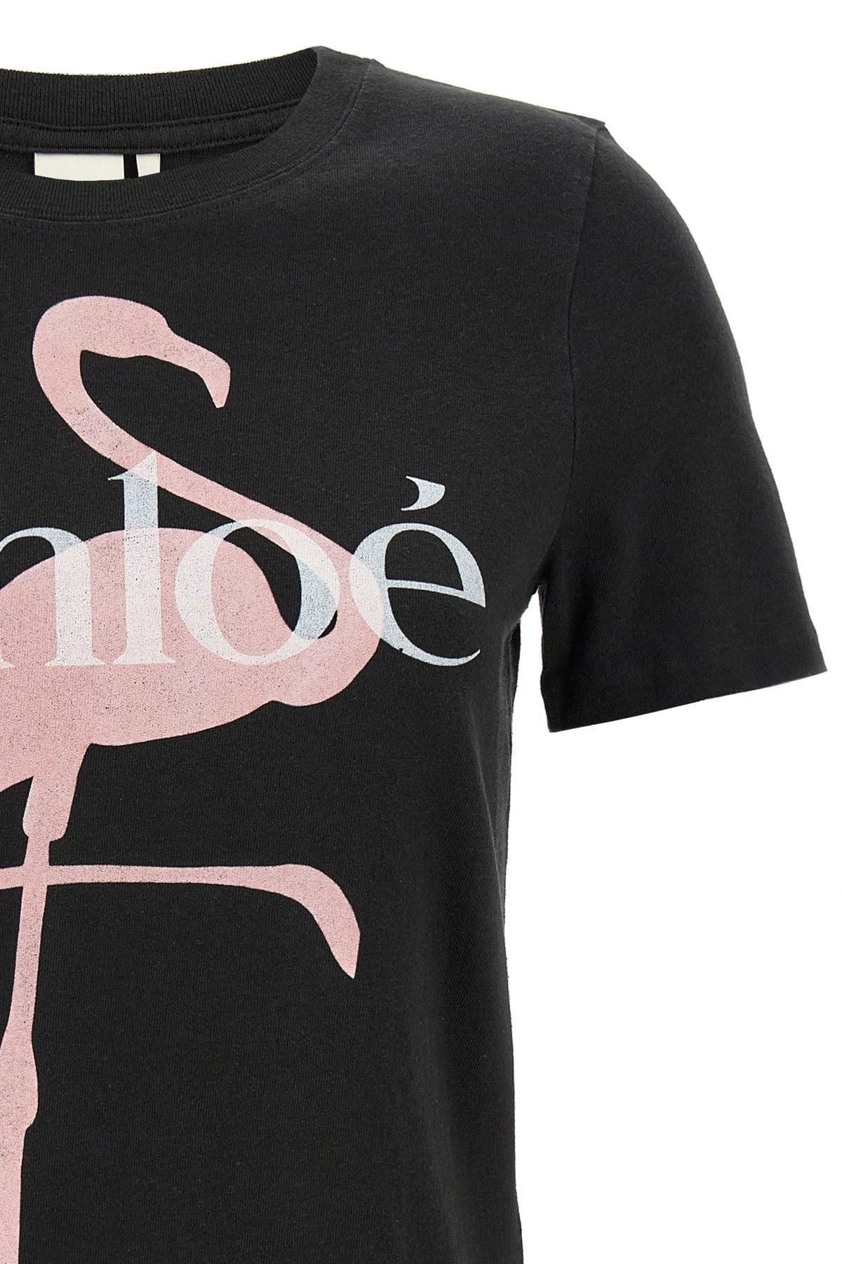 Chloé Chloé Black Printed T-Shirt