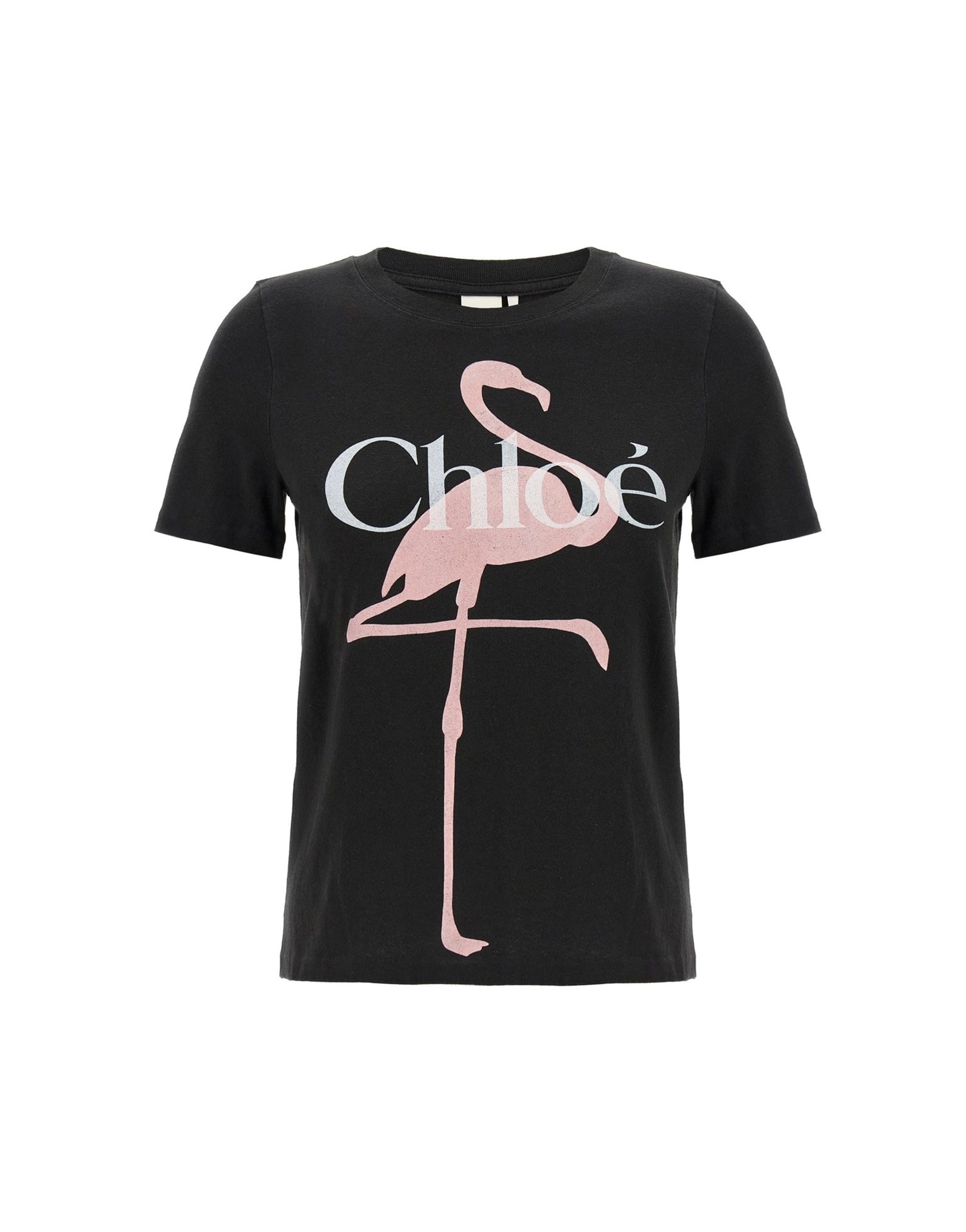 Chloé Chloé Black Printed T-Shirt