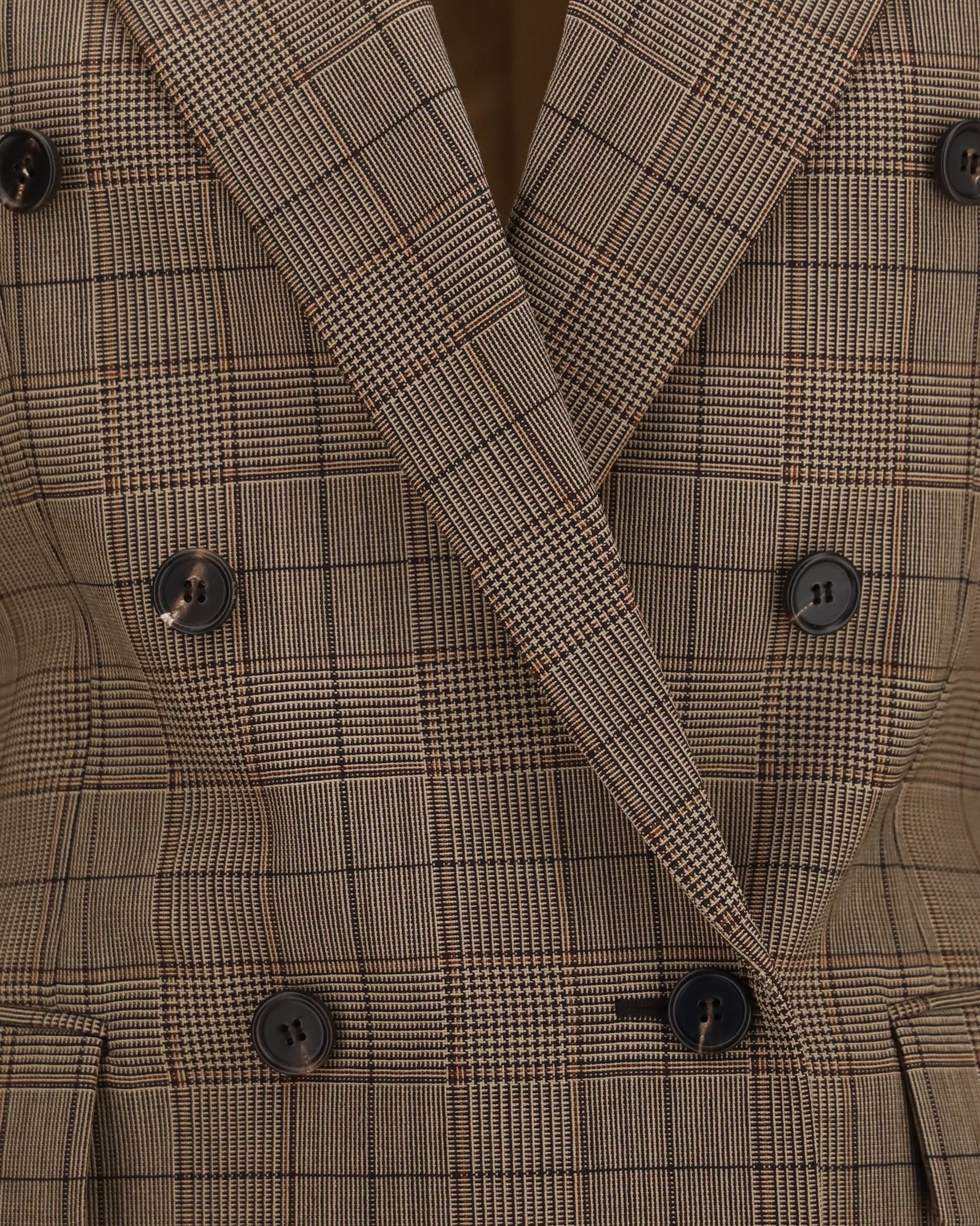 Chloé Checked Double-Breasted Blazer