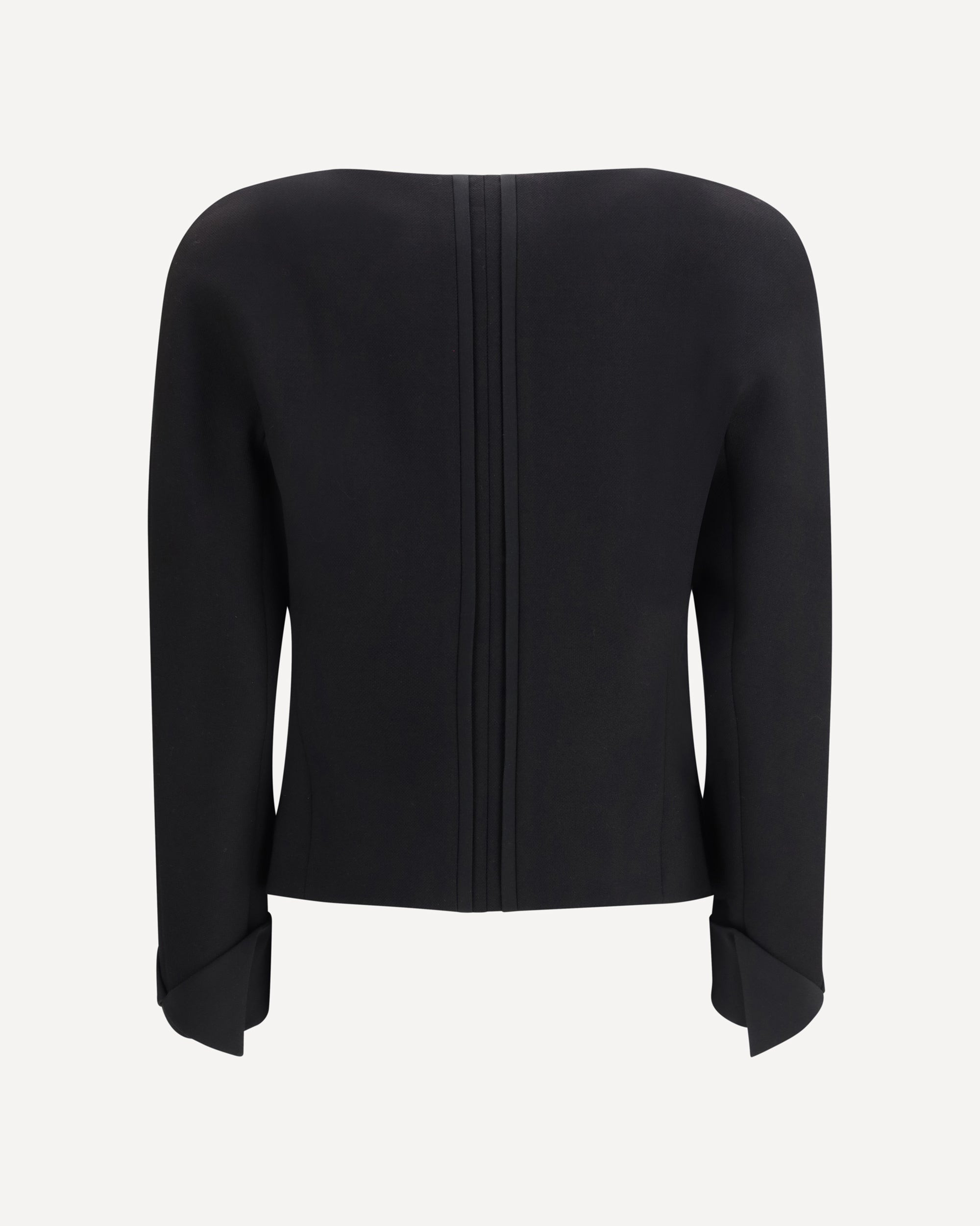 Chloé Collarless Fitted Wool Crêpe Jacket - alternate view