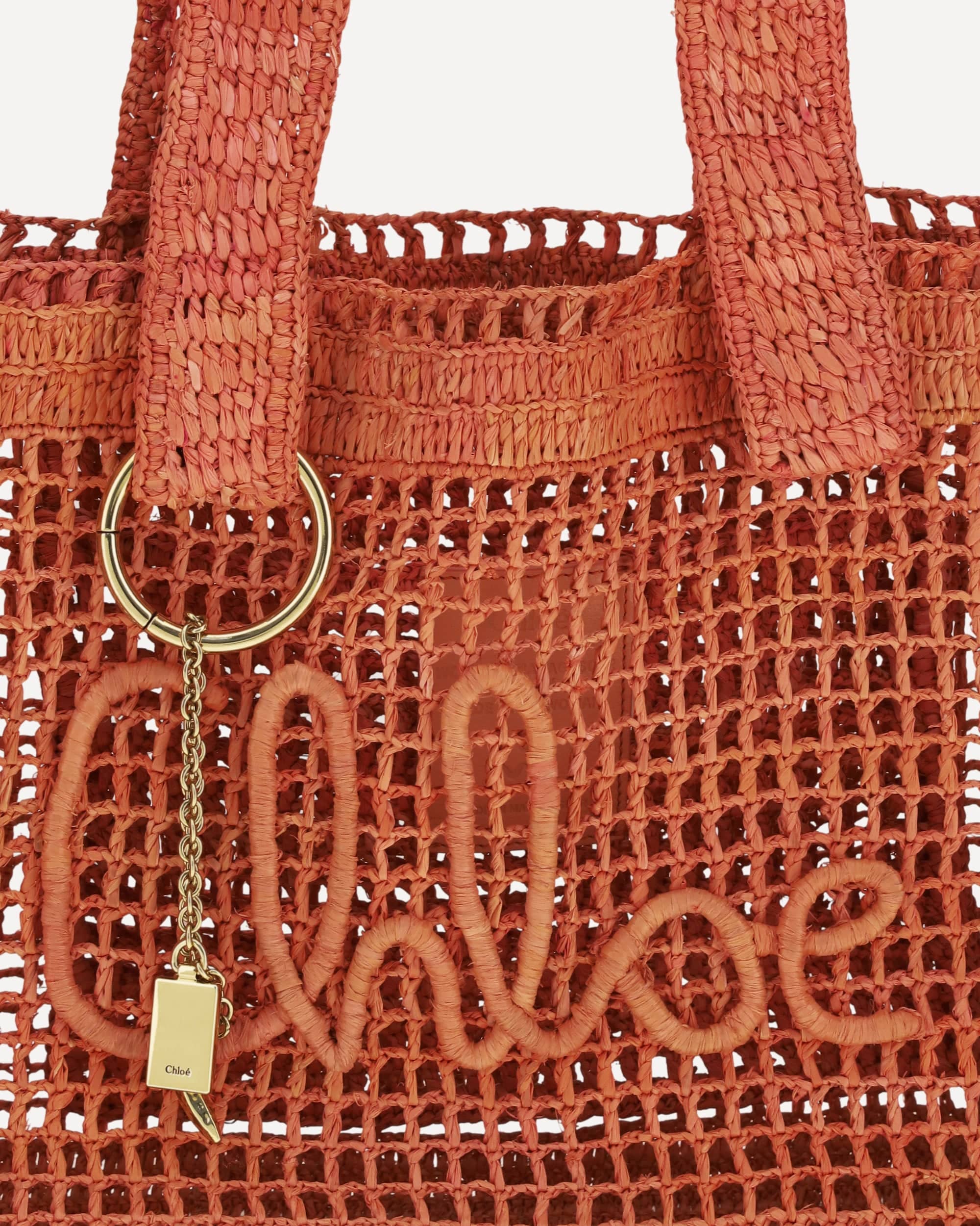 Chloé East-West Summer Banana Raffia Tote