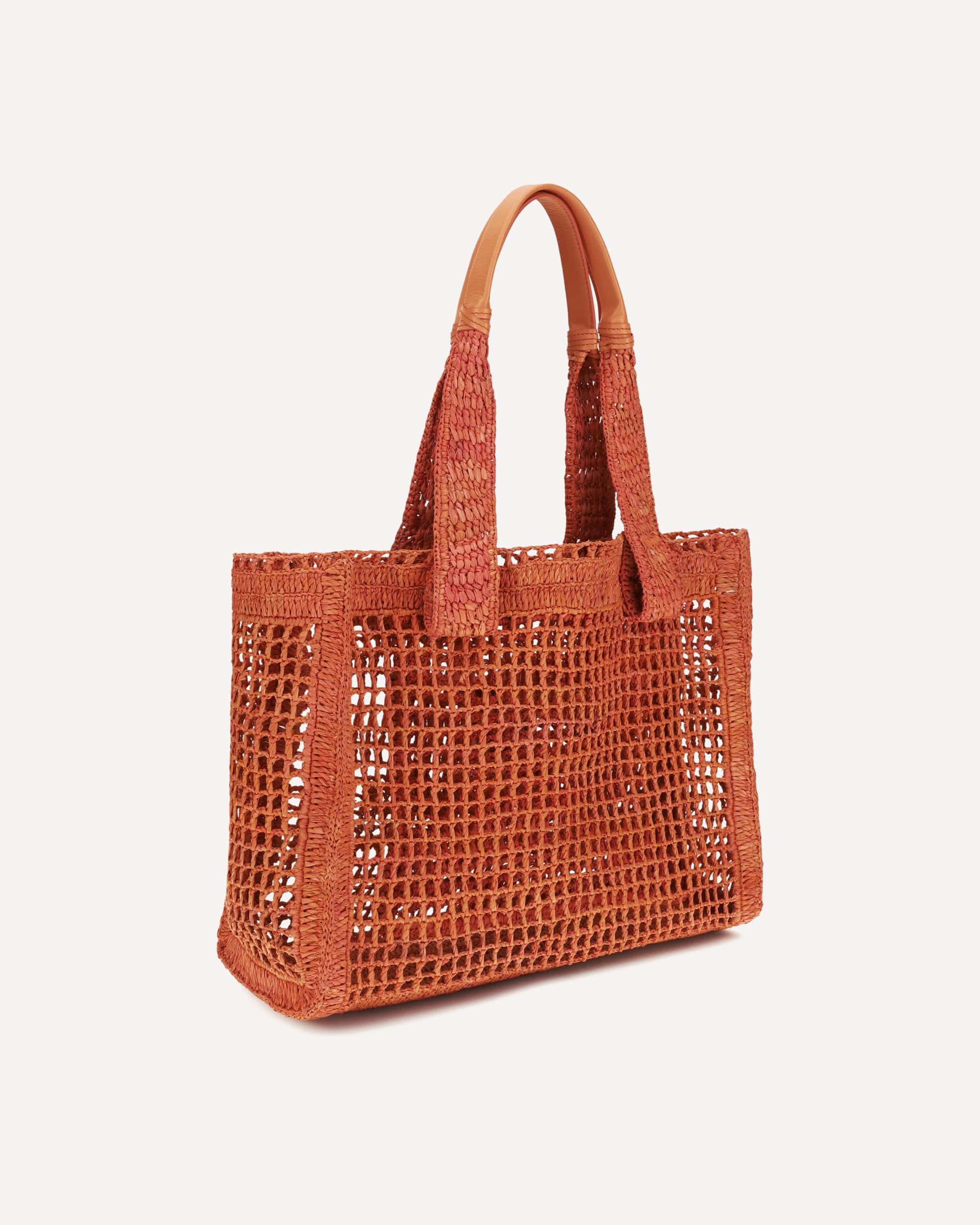 Chloé East-West Summer Banana Raffia Tote