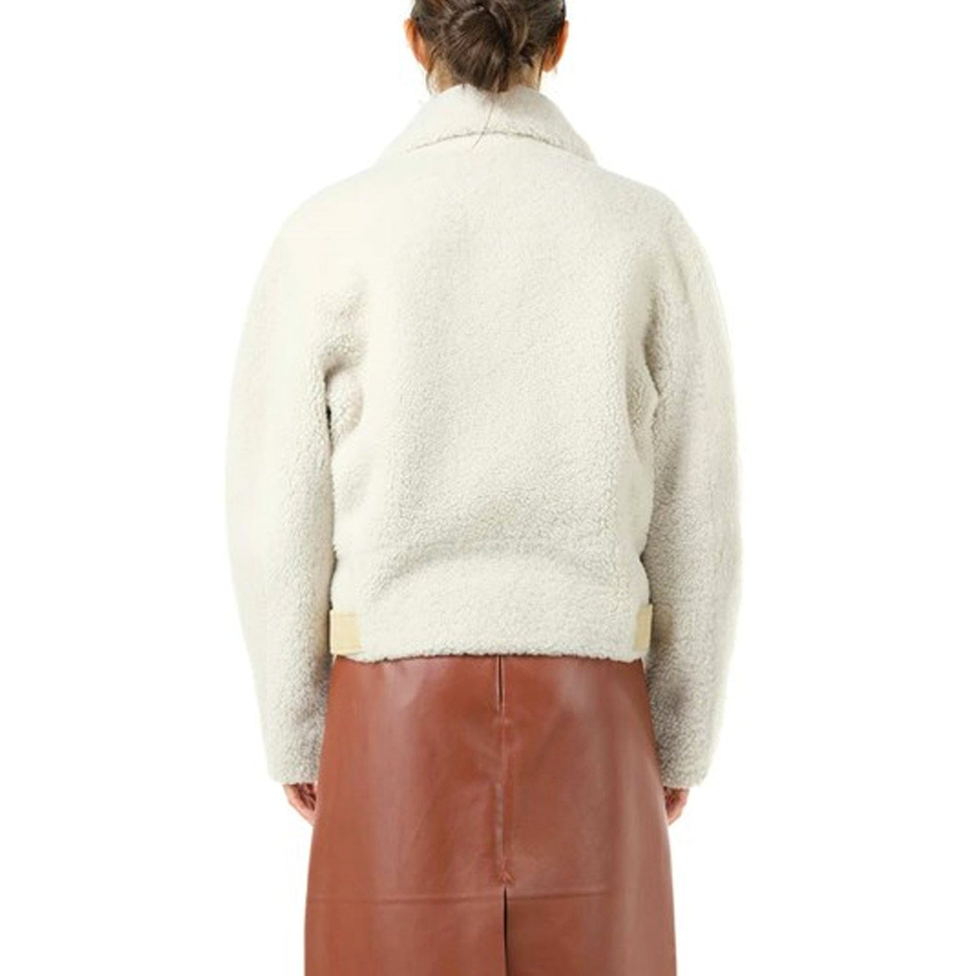Chloé Faux Fur Jacket With Removable Belt