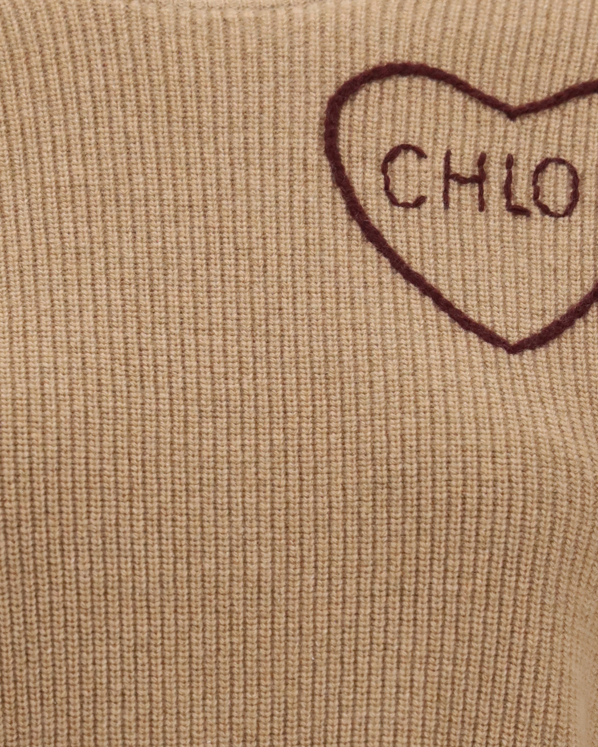 Свитер Chloé с логотипом в форме сердца