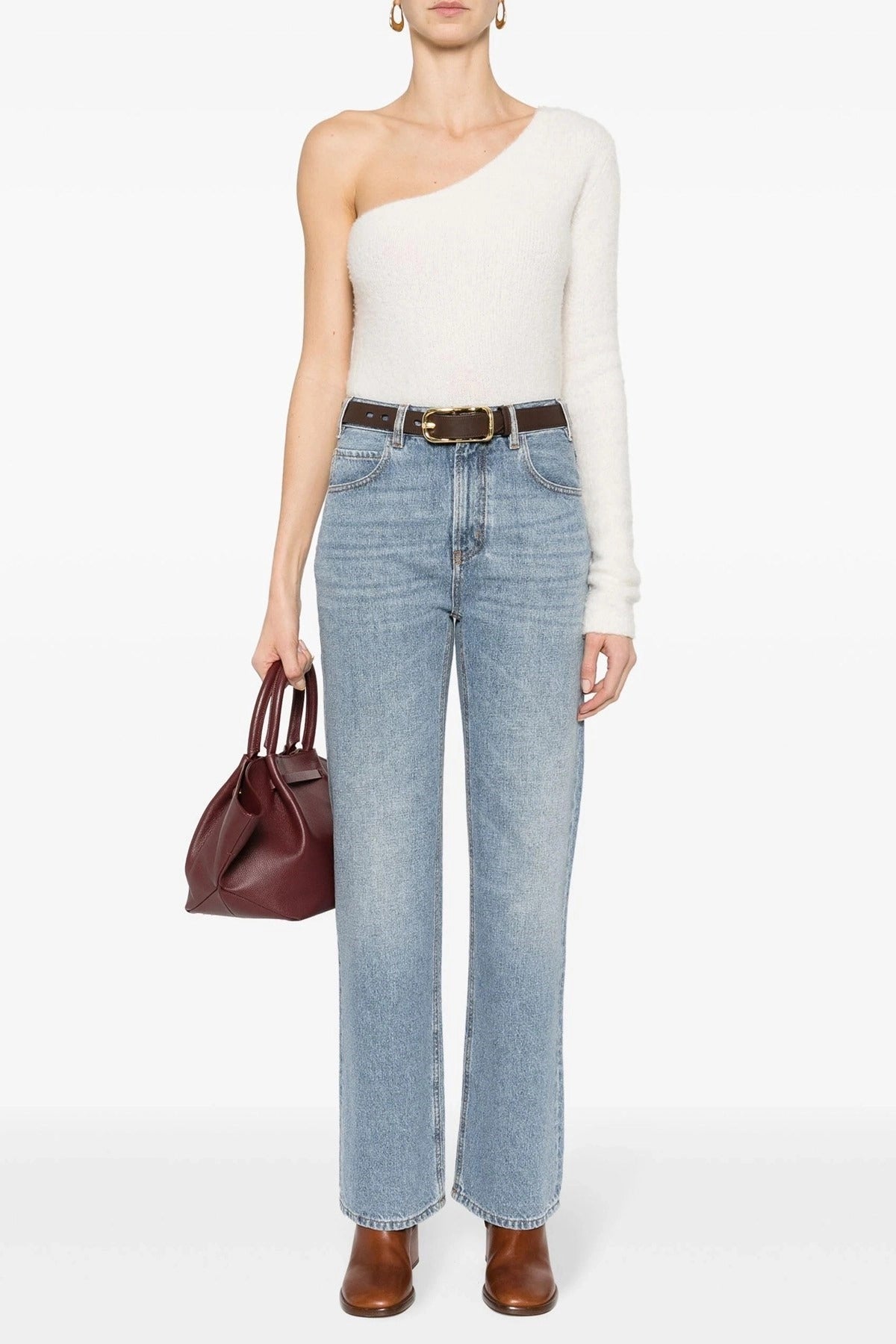 Chloé High-Waist Wide-Leg Jeans