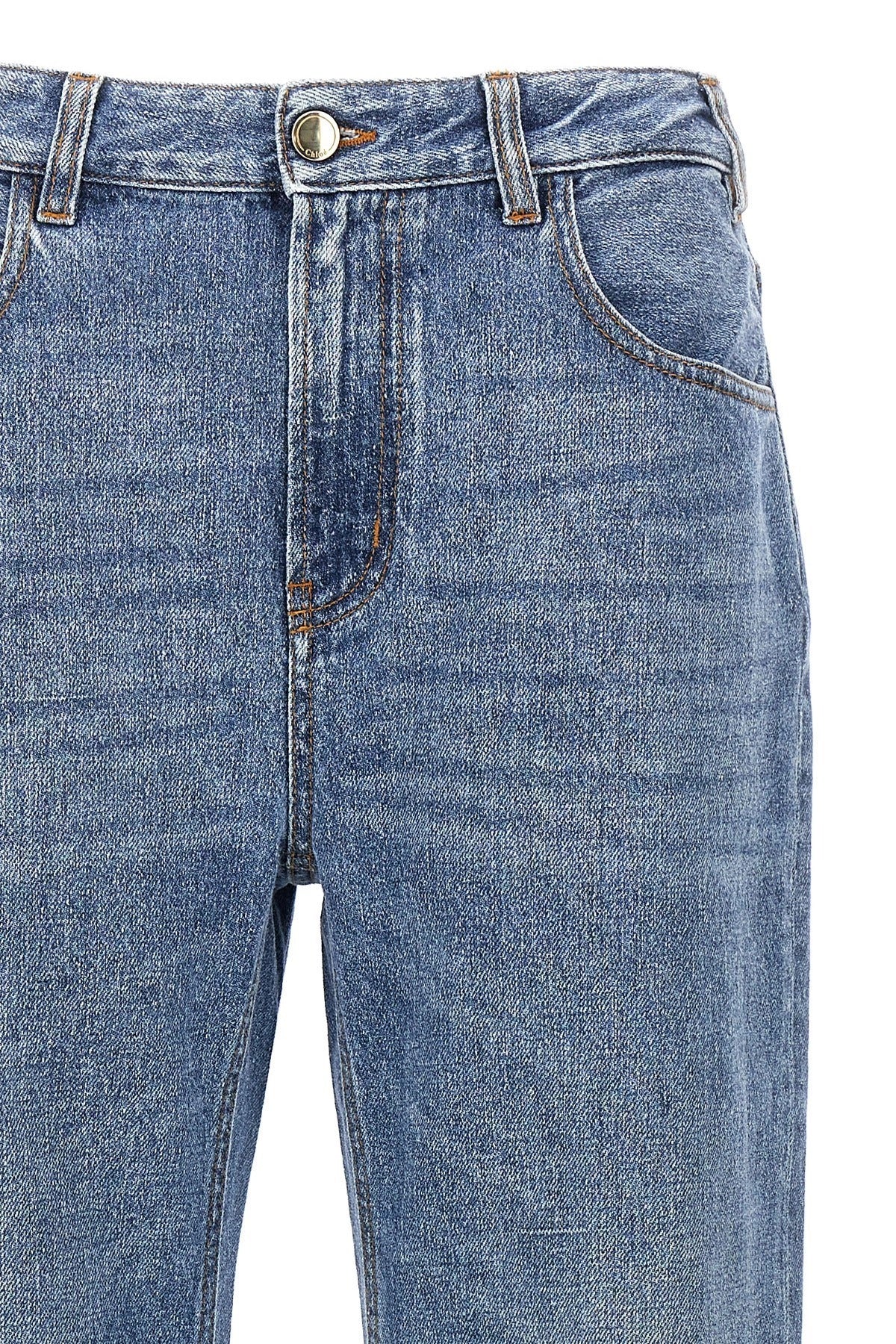 Chloé High-Waist Wide-Leg Jeans