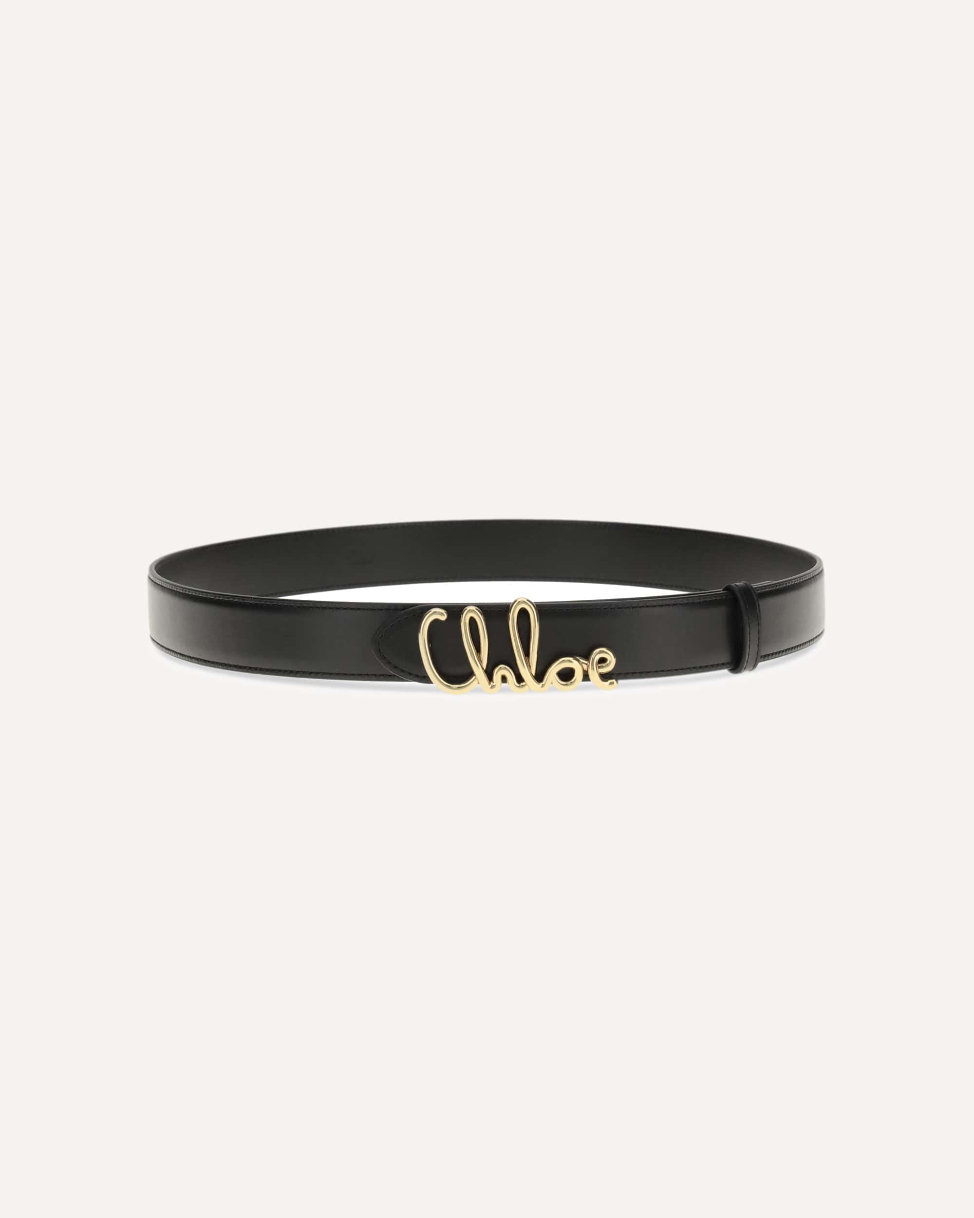 Chloé Iconic Belt With Logo Buckle - alternate view