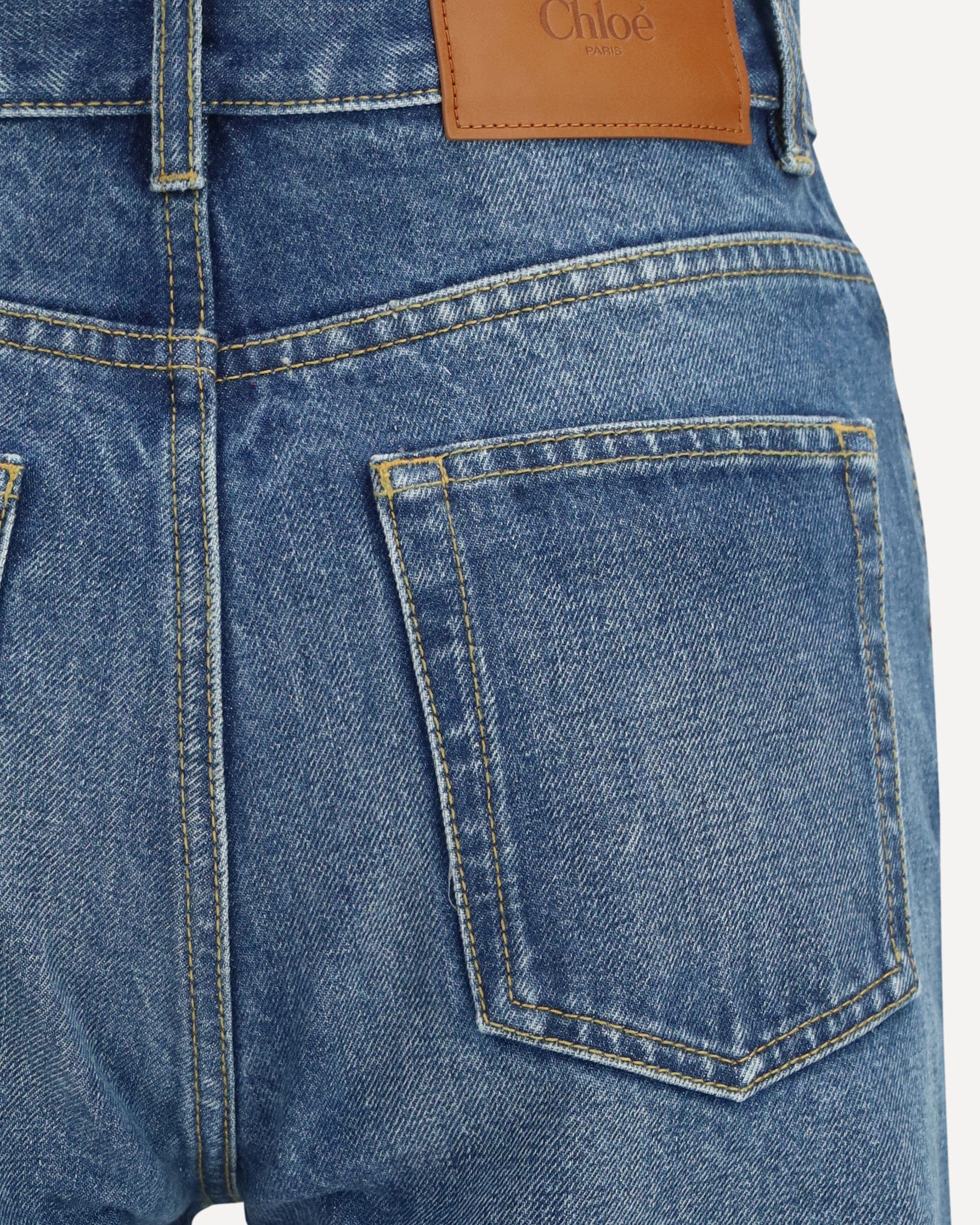 Chloé Jeans Flared In Organic Cotton Denim