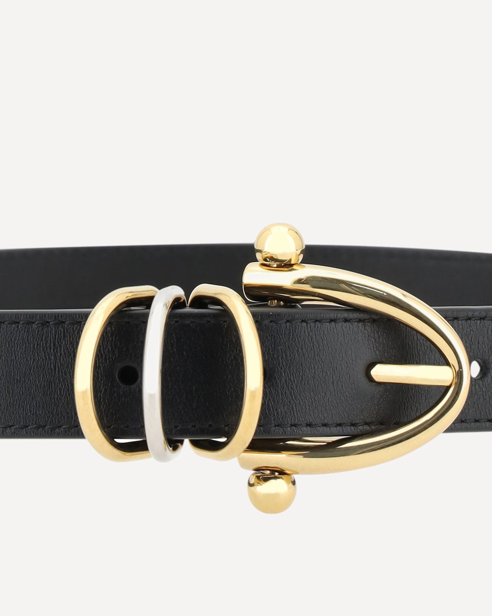 Chloé Chloé Leather Bracelet Belt With Diamond-Tipped