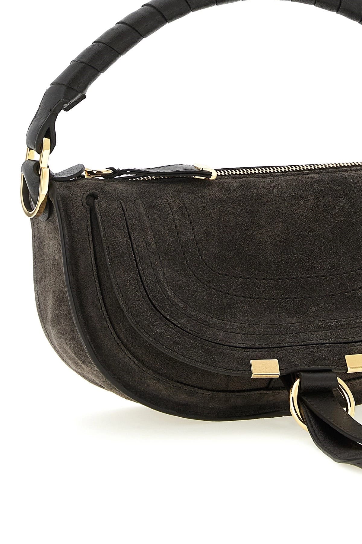 Chloé Chloé Marcie Mini Suede Shoulder Bag