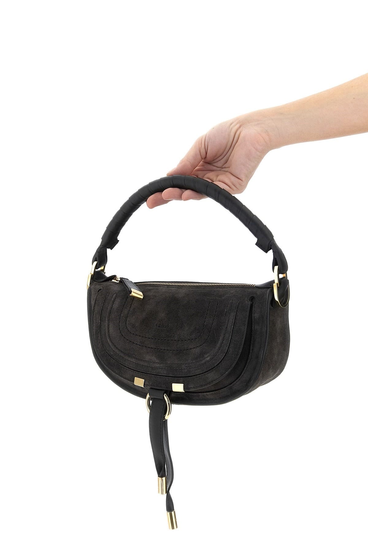 Chloé Marcie Mini schoudertas van suède - alternate view