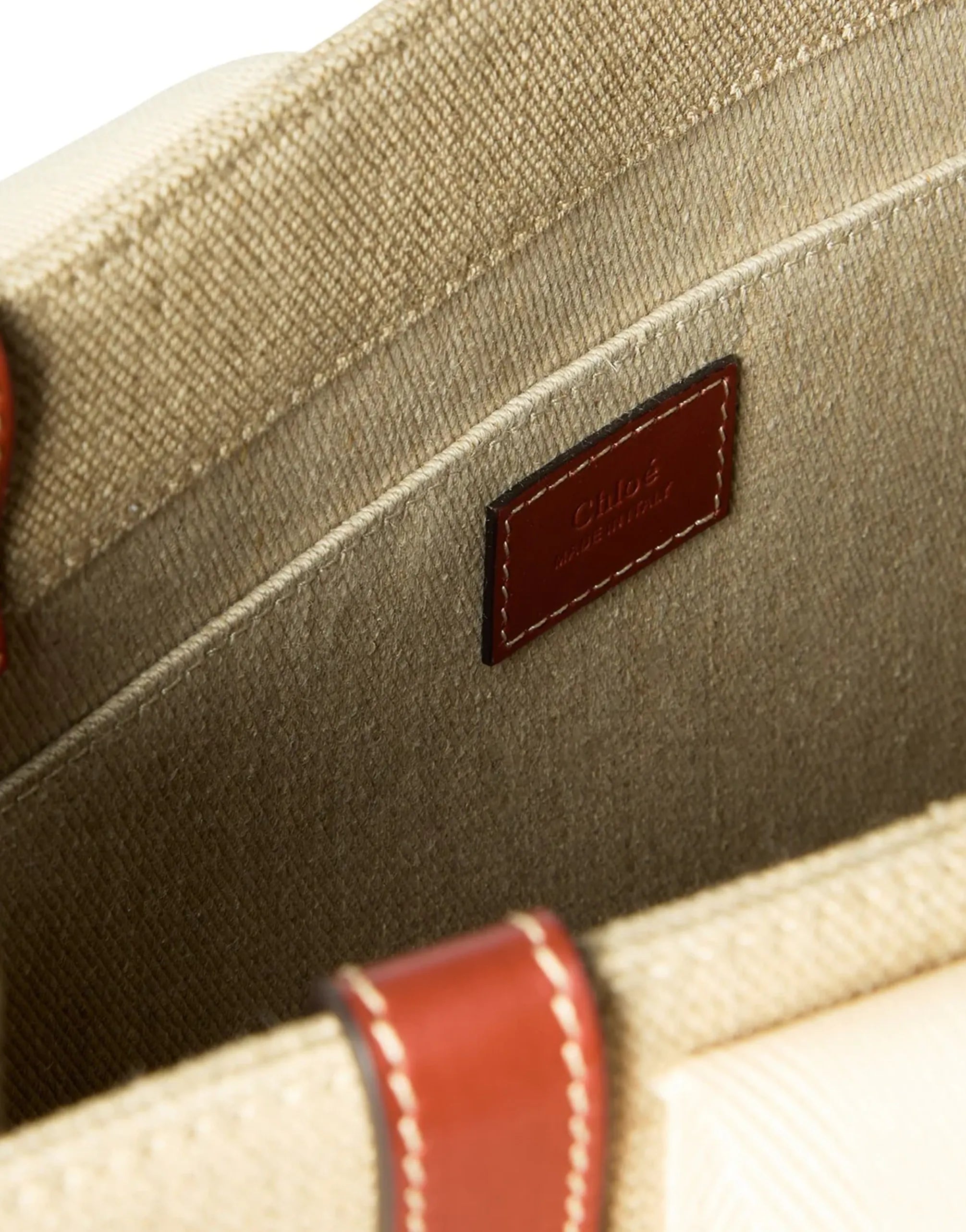 Chloé Medium Woody Canvas Tote Bag