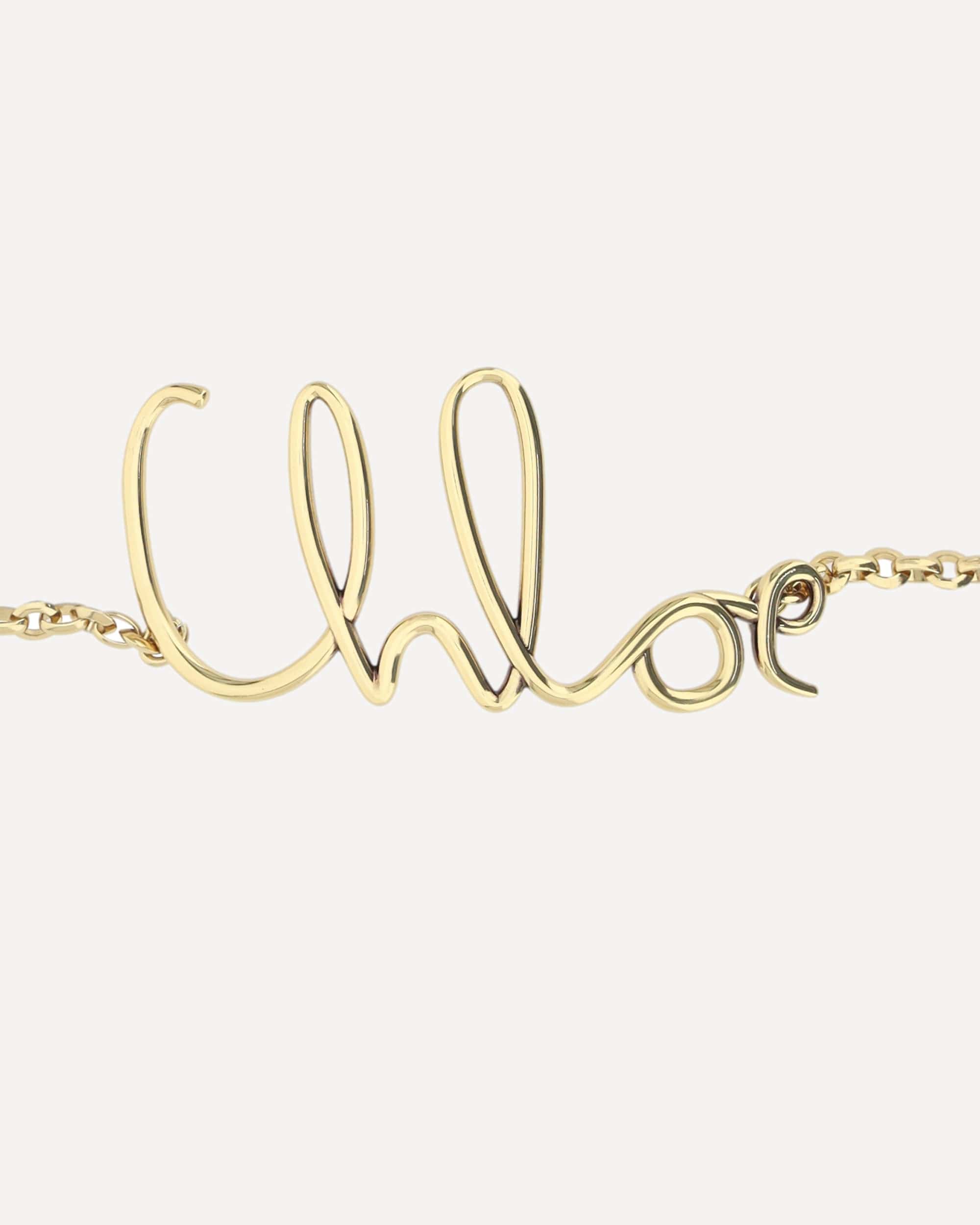 Chloé Metal Chain Belt With Monogram Detail