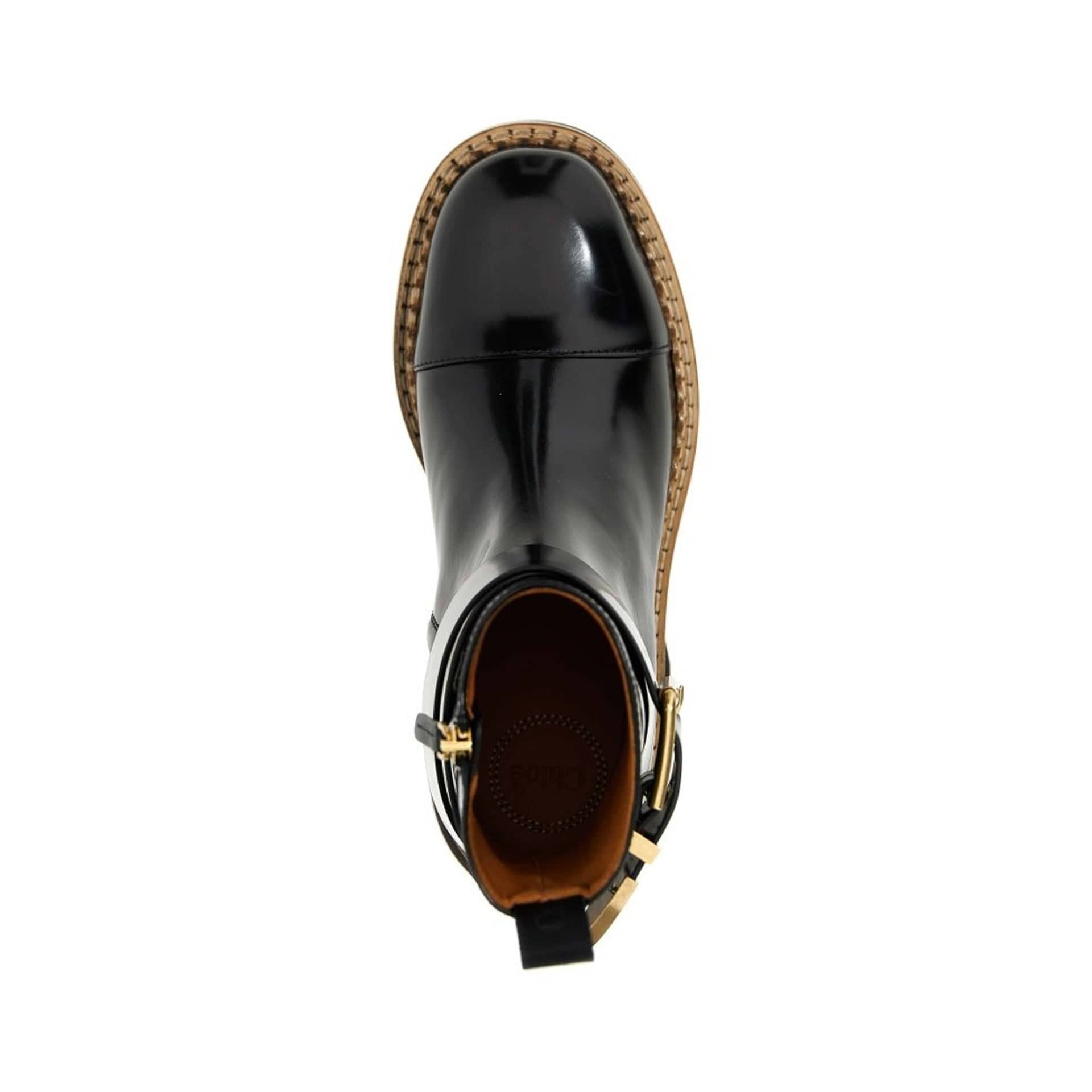 Chloé Owena Leather Ankle Boots