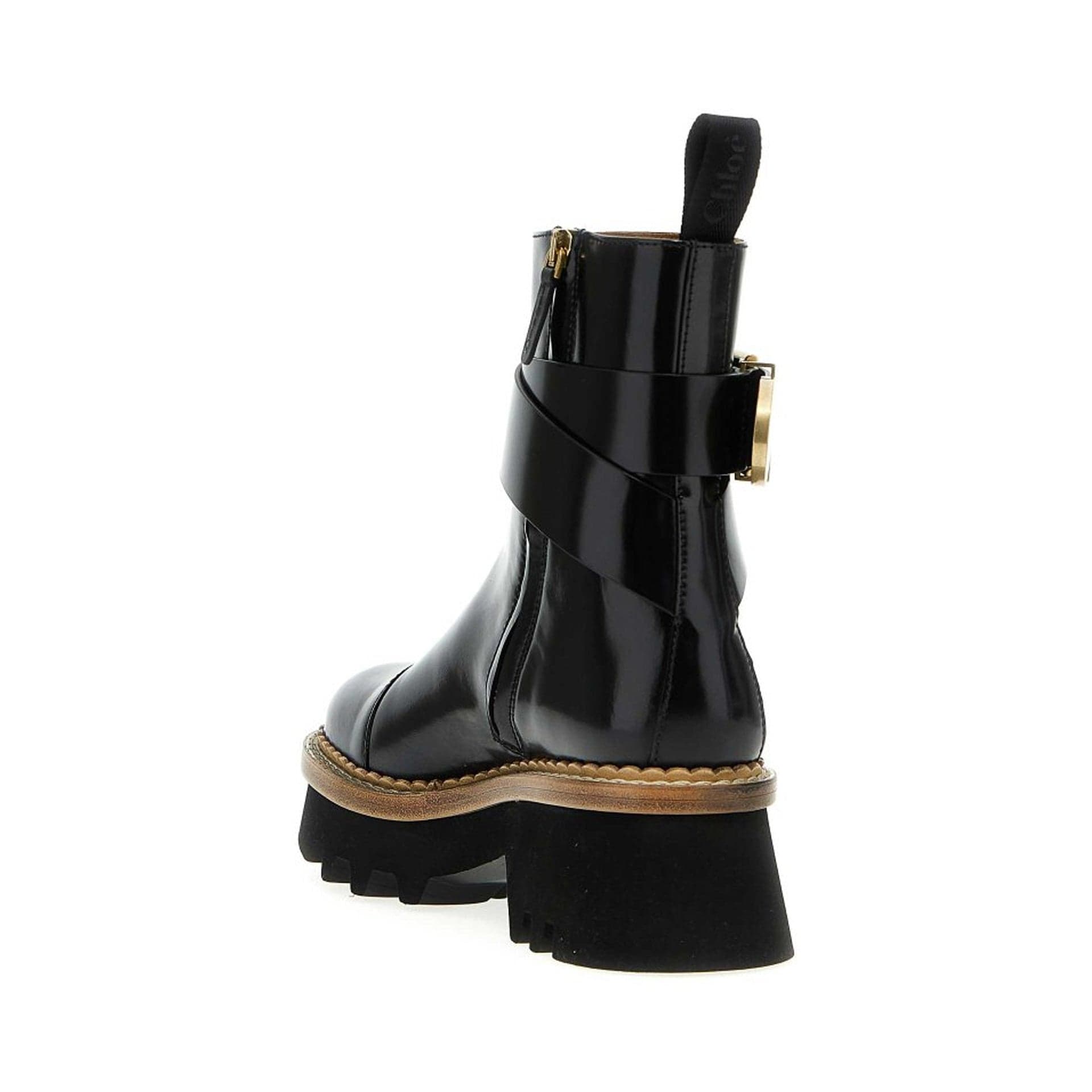 Chloé Owena Leather Ankle Boots