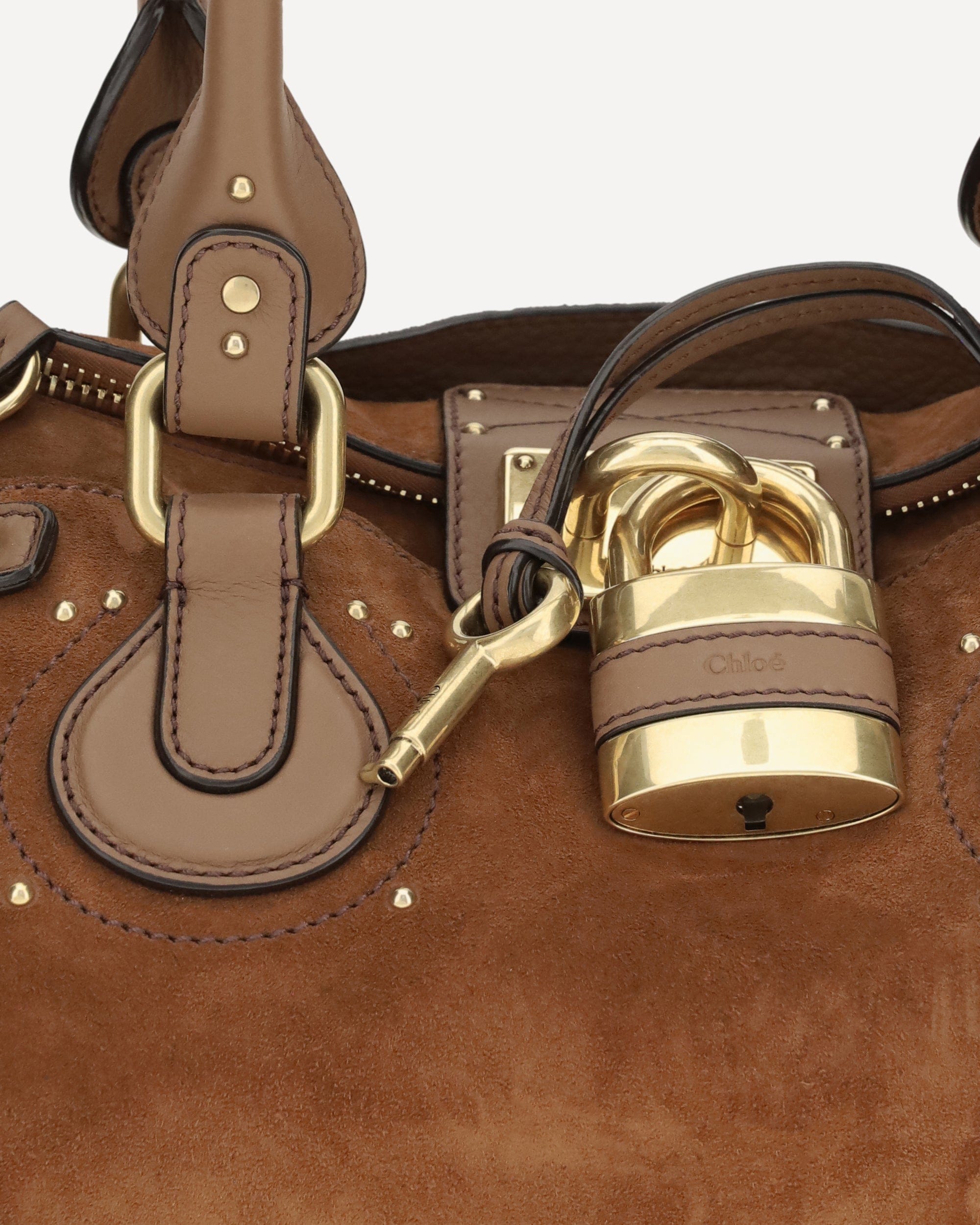 Chloé Chloé Paddington Suede Handbag