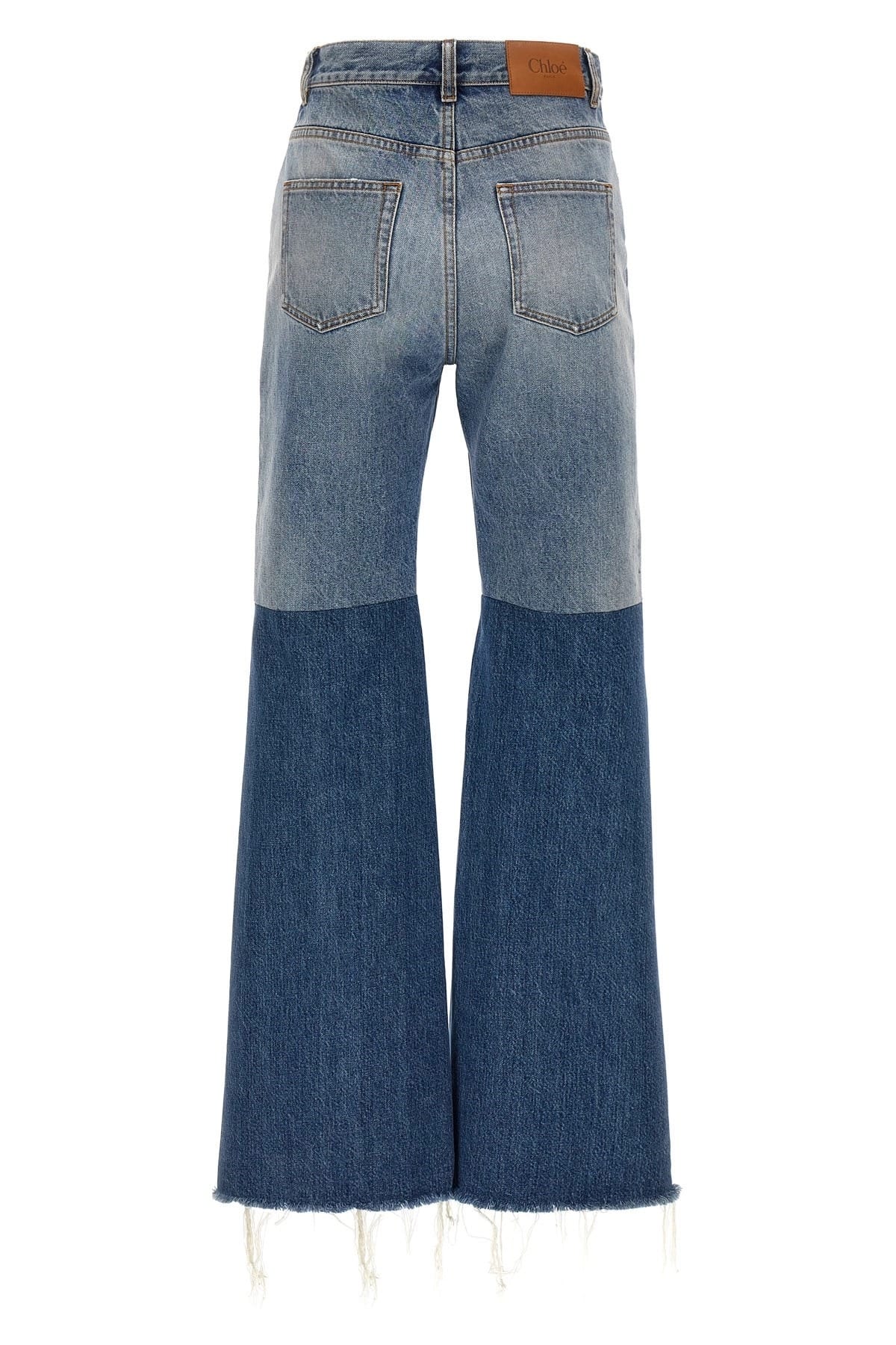 Chloé Chloé Patchwork Flared Jeans
