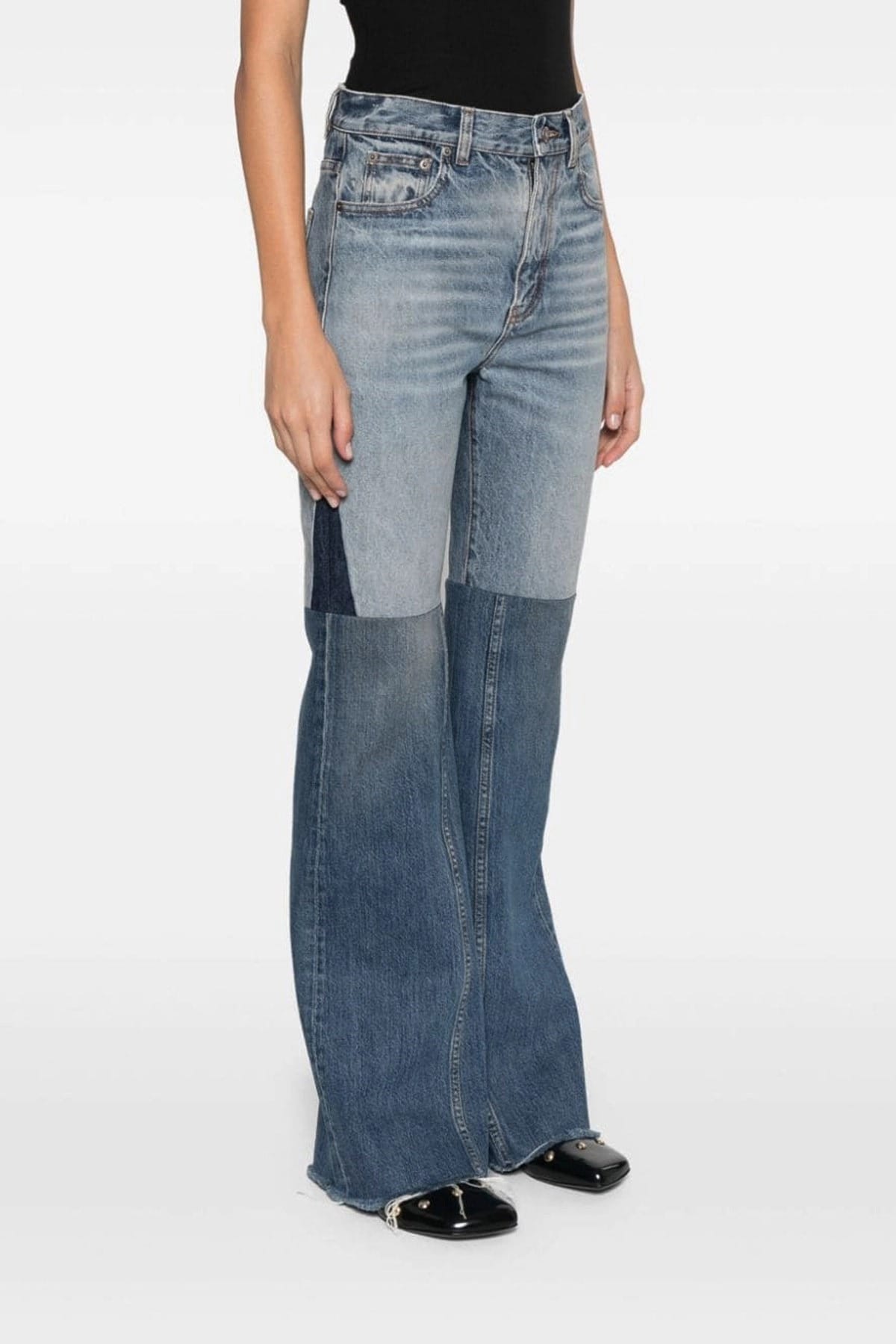 Chloé Chloé Patchwork Flared Jeans