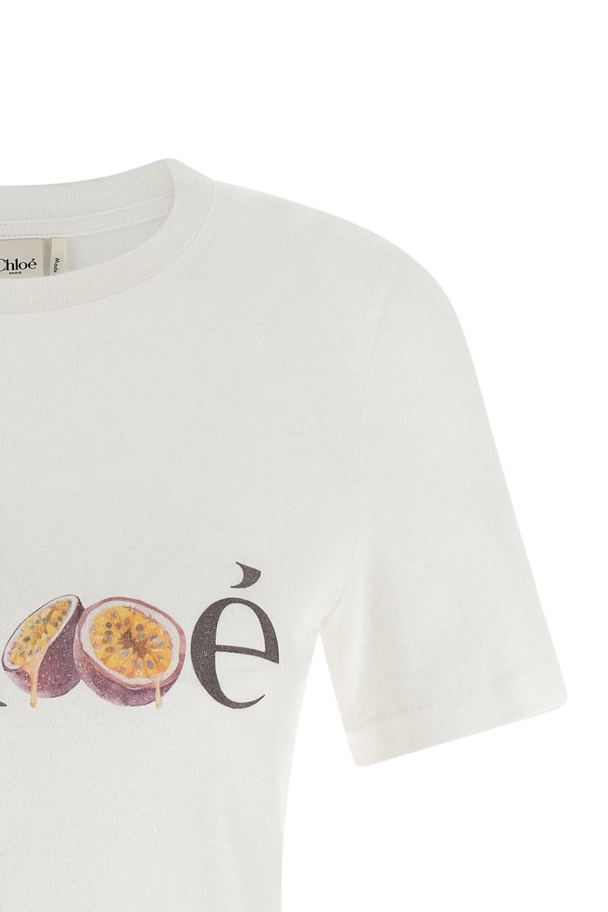 Chloé Chloé Printed Cotton Jersey T-Shirt