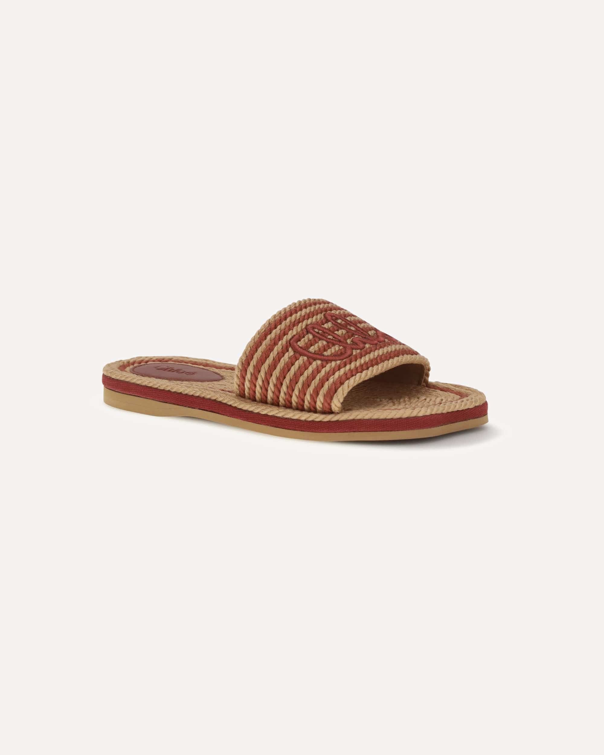 Raffia-Sandalen mit Wellensohle - alternate view