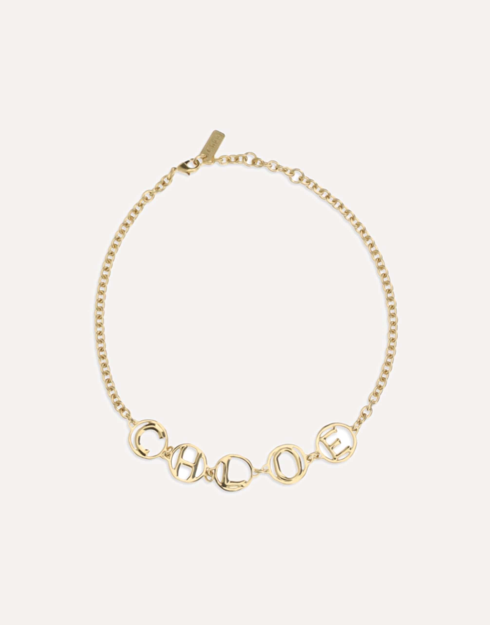Chloé Script Choker Necklace