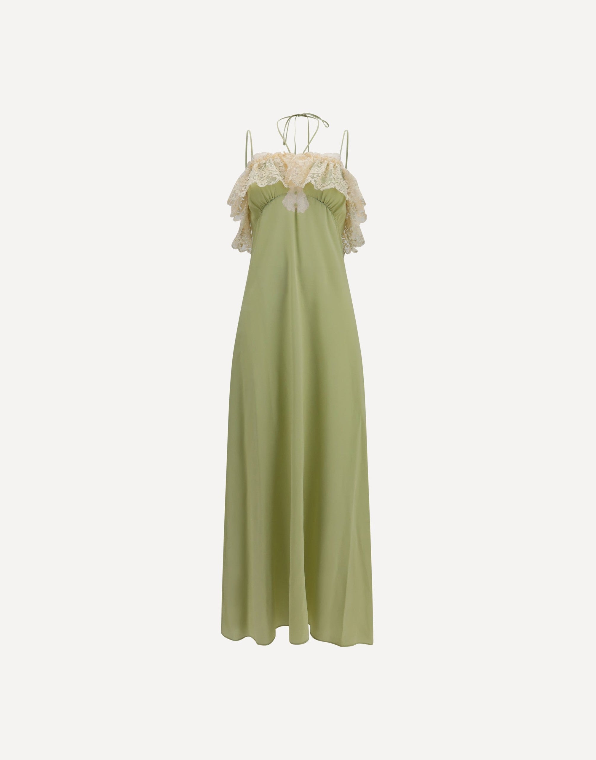 Chloé Silk Dress With Lace Details
