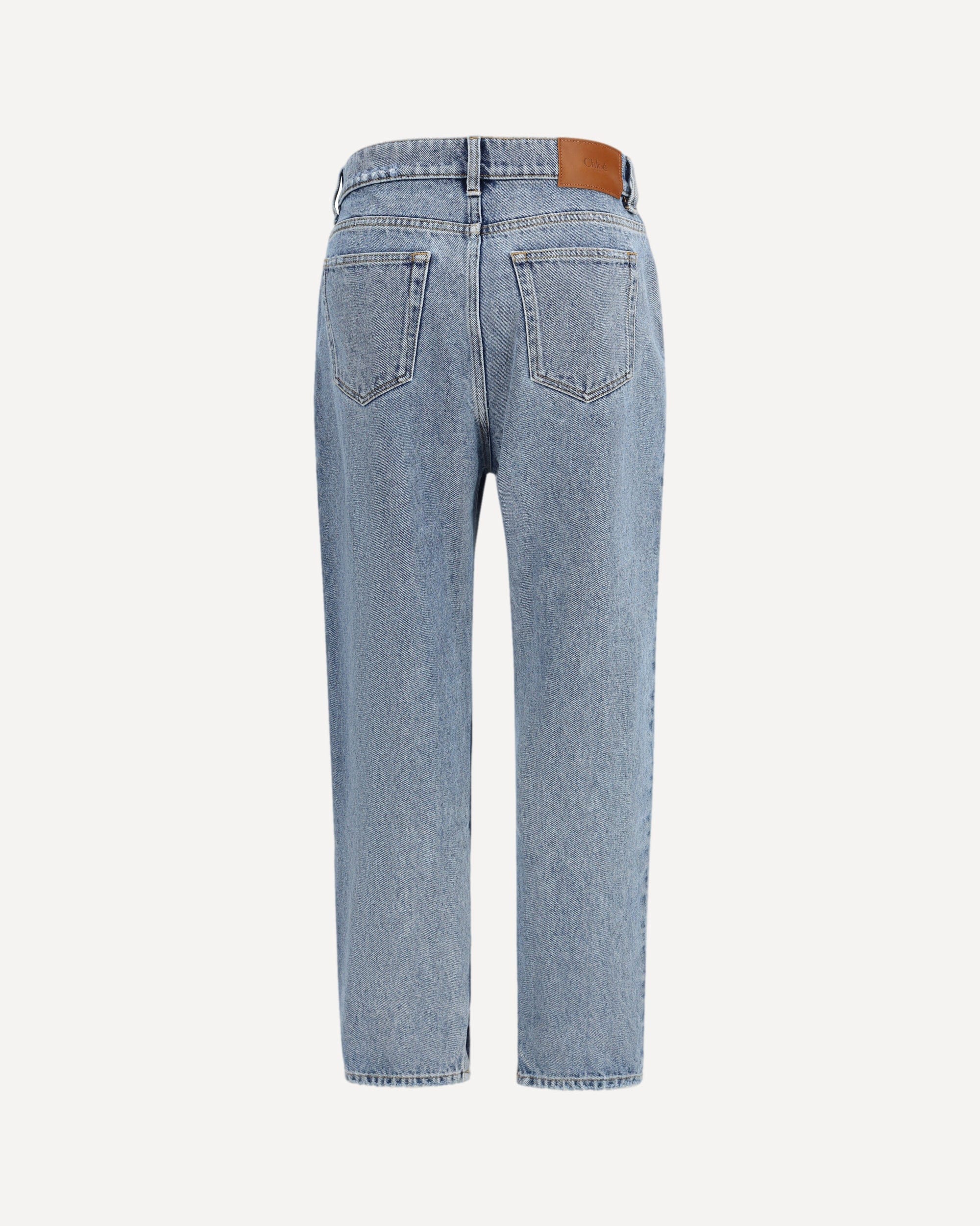 Chloé Tapered Jeans In Cotton Denim