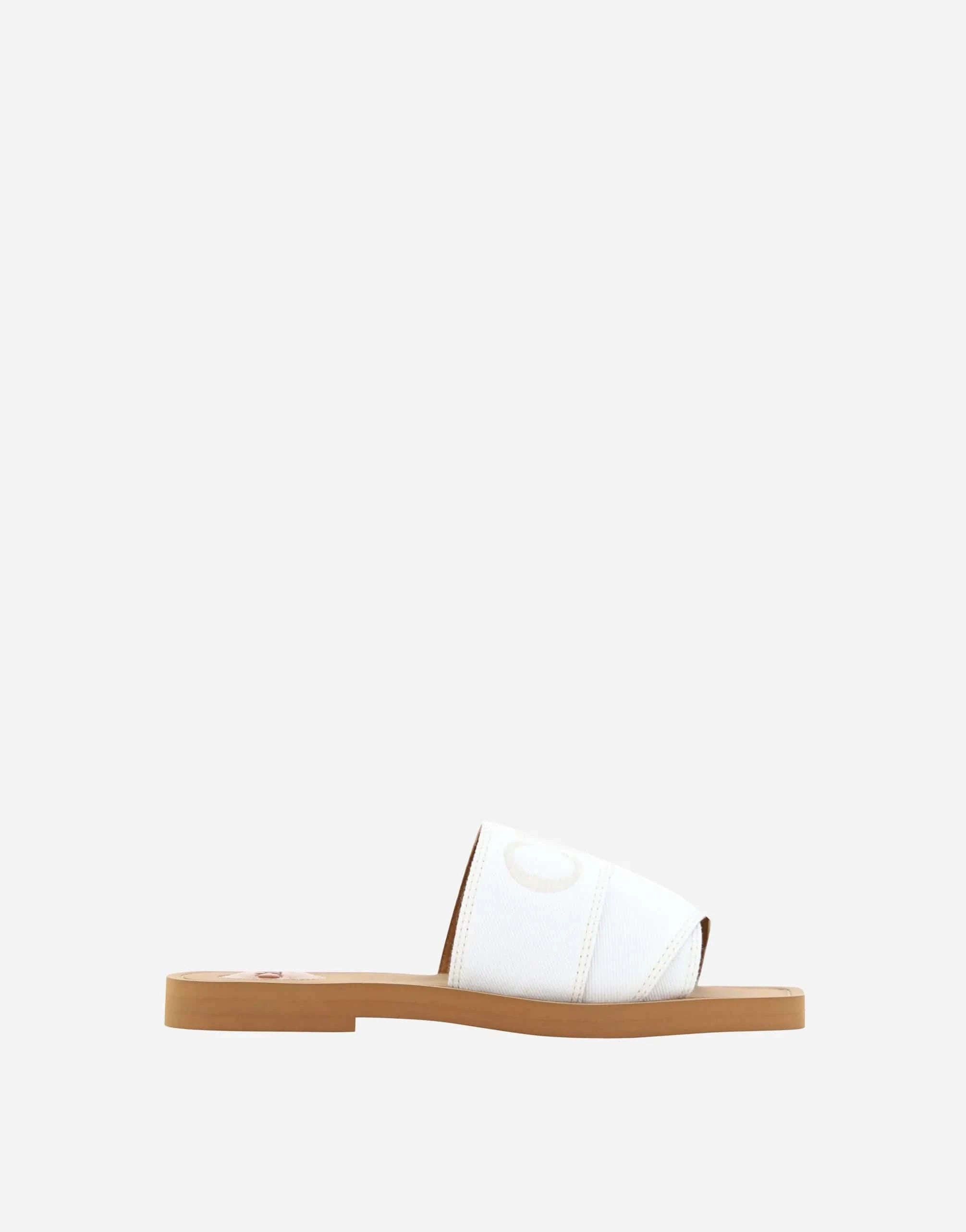 Chloé Woody Logo-Embroidered Slides