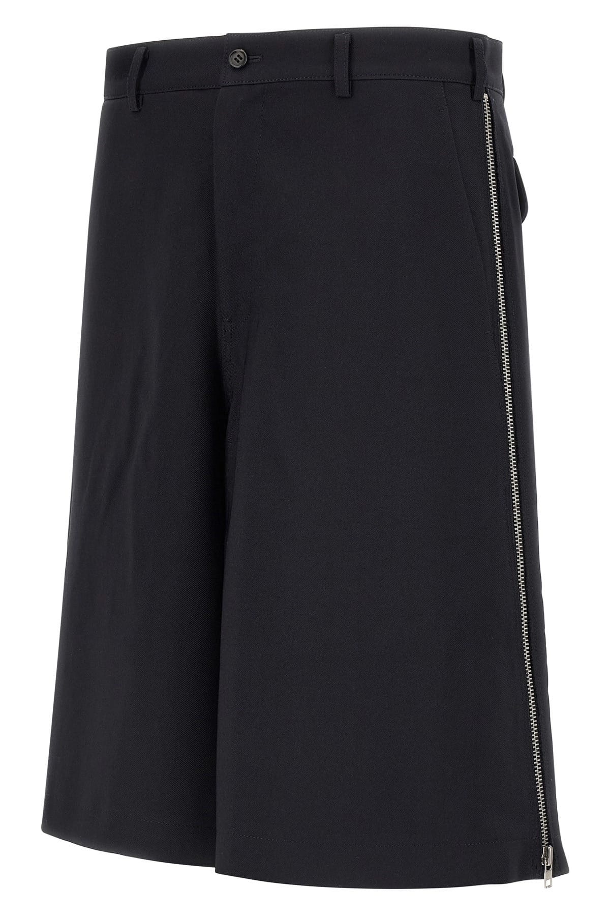 Comme Des Garçons Comme Des Garçons Blue Zip Bermuda Shorts