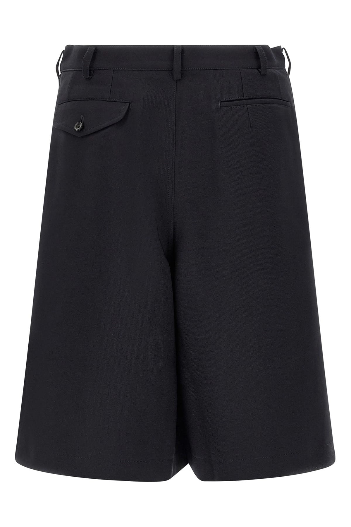 Comme Des Garçons Blue Zip Bermuda Shorts | Sendegaro