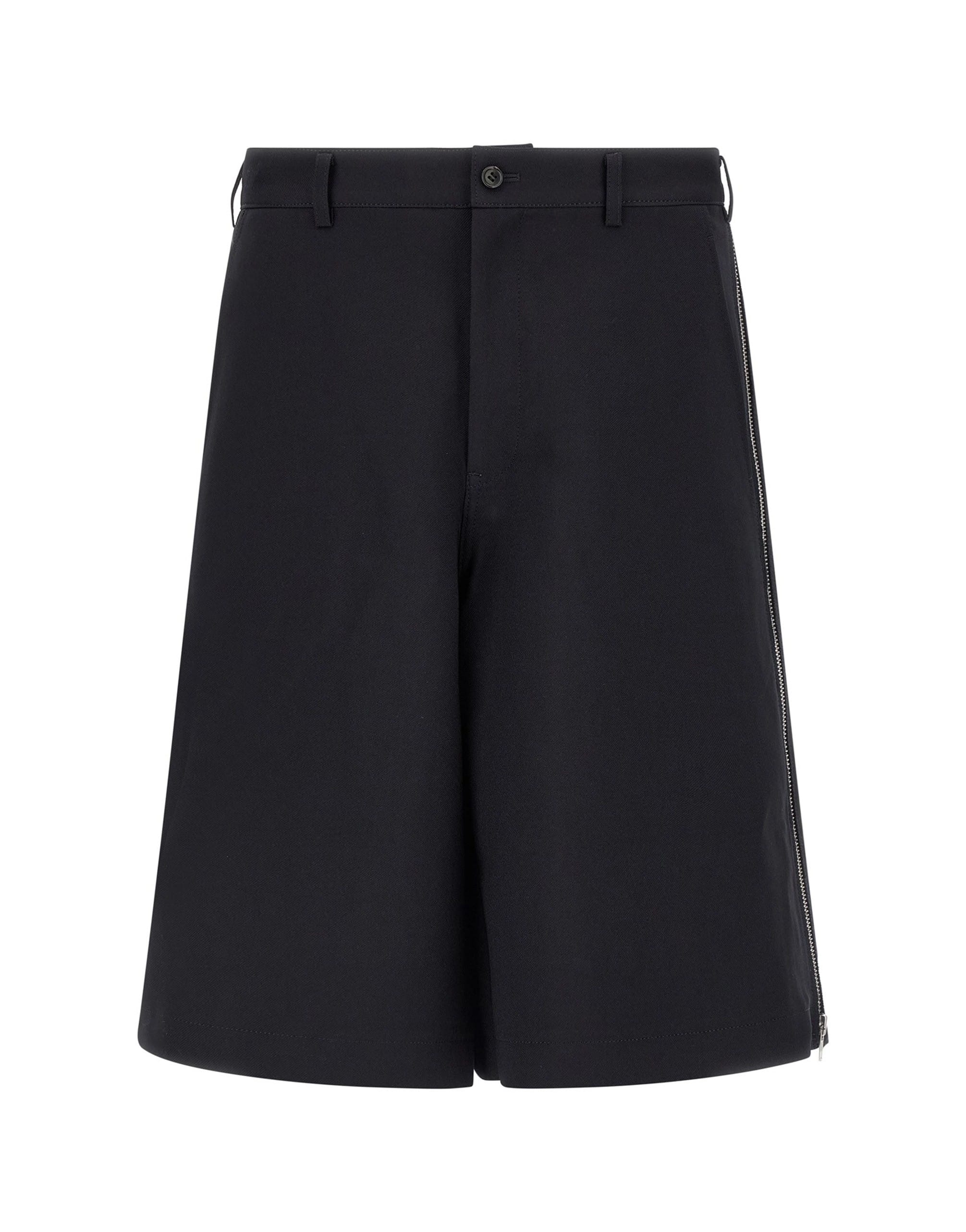 Comme Des Garçons Comme Des Garçons Blue Zip Bermuda Shorts