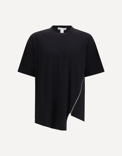 Comme Des Garçons Cotton T-Shirt With Side Zipper | Sendegaro BR