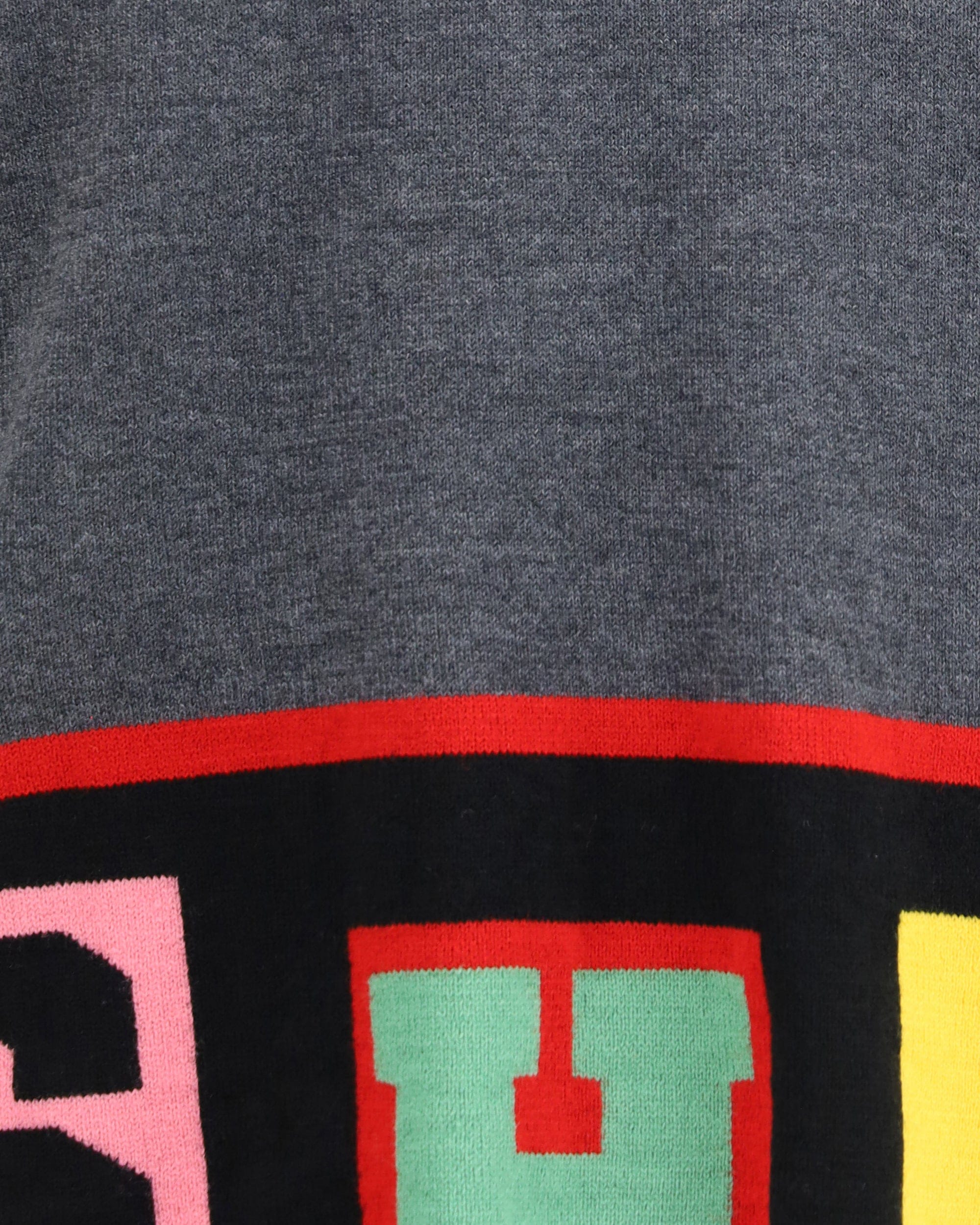 Comme Des Garçons Crewneck Sweater With Colorful Lettering