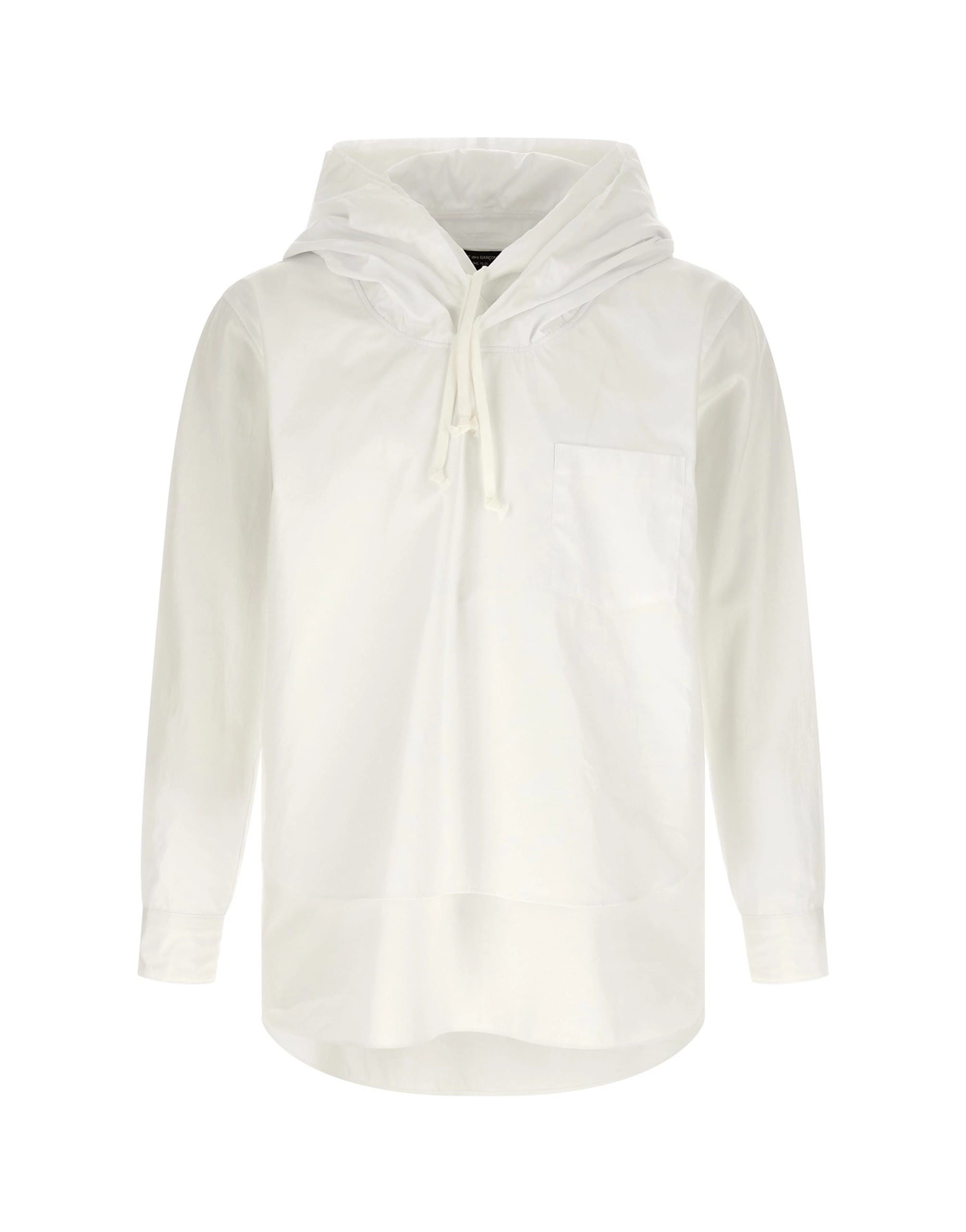 Comme Des Garçons Comme Des Garçons Double Layer Cotton Poplin Blouse