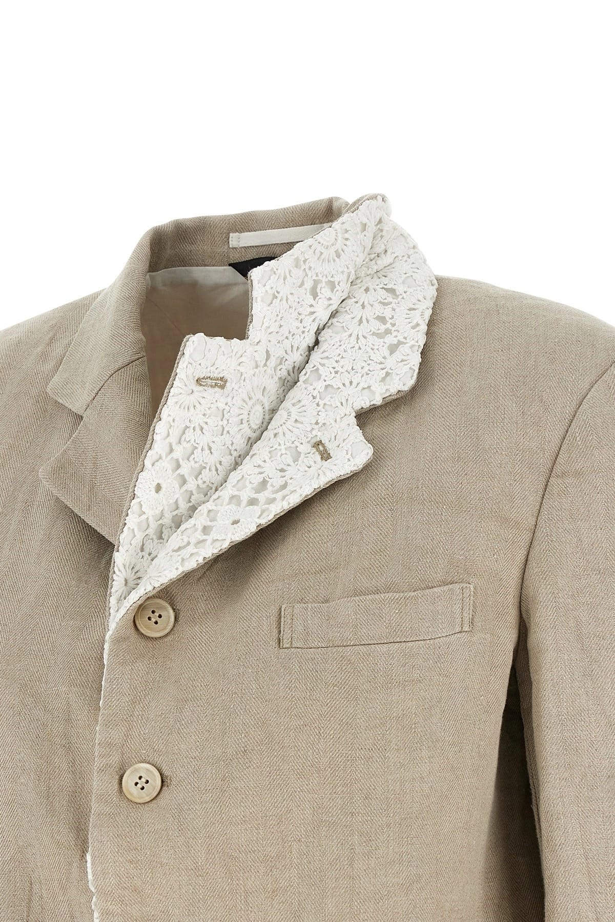 Comme Des Garçons Comme Des Garçons Double Layer Lapel Blazer