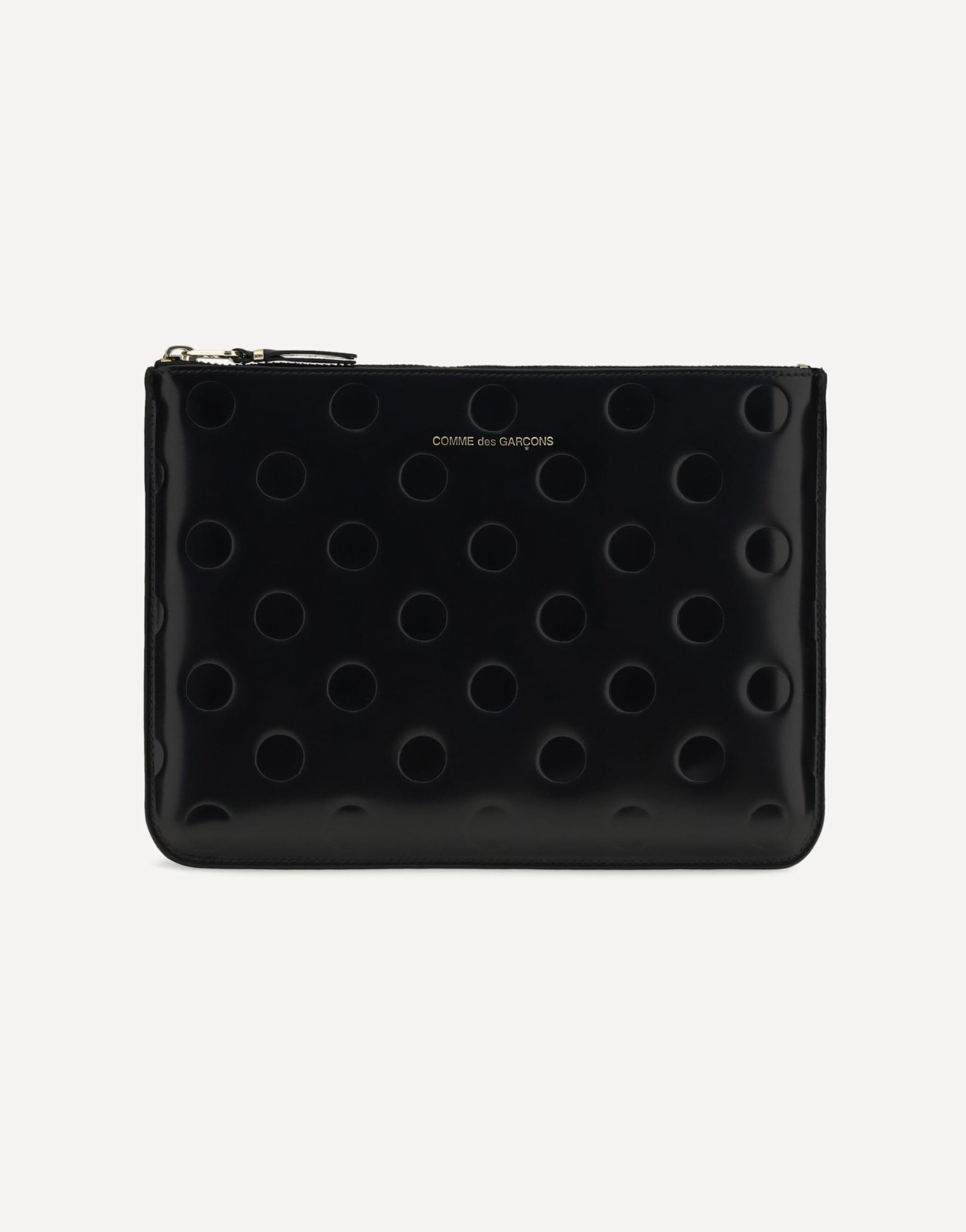 財布 COMME des GARCONS POLKA DOTS EMBOSSED Comme Des Garcons Polka Dots Embossed Wallet Black SA5100NE