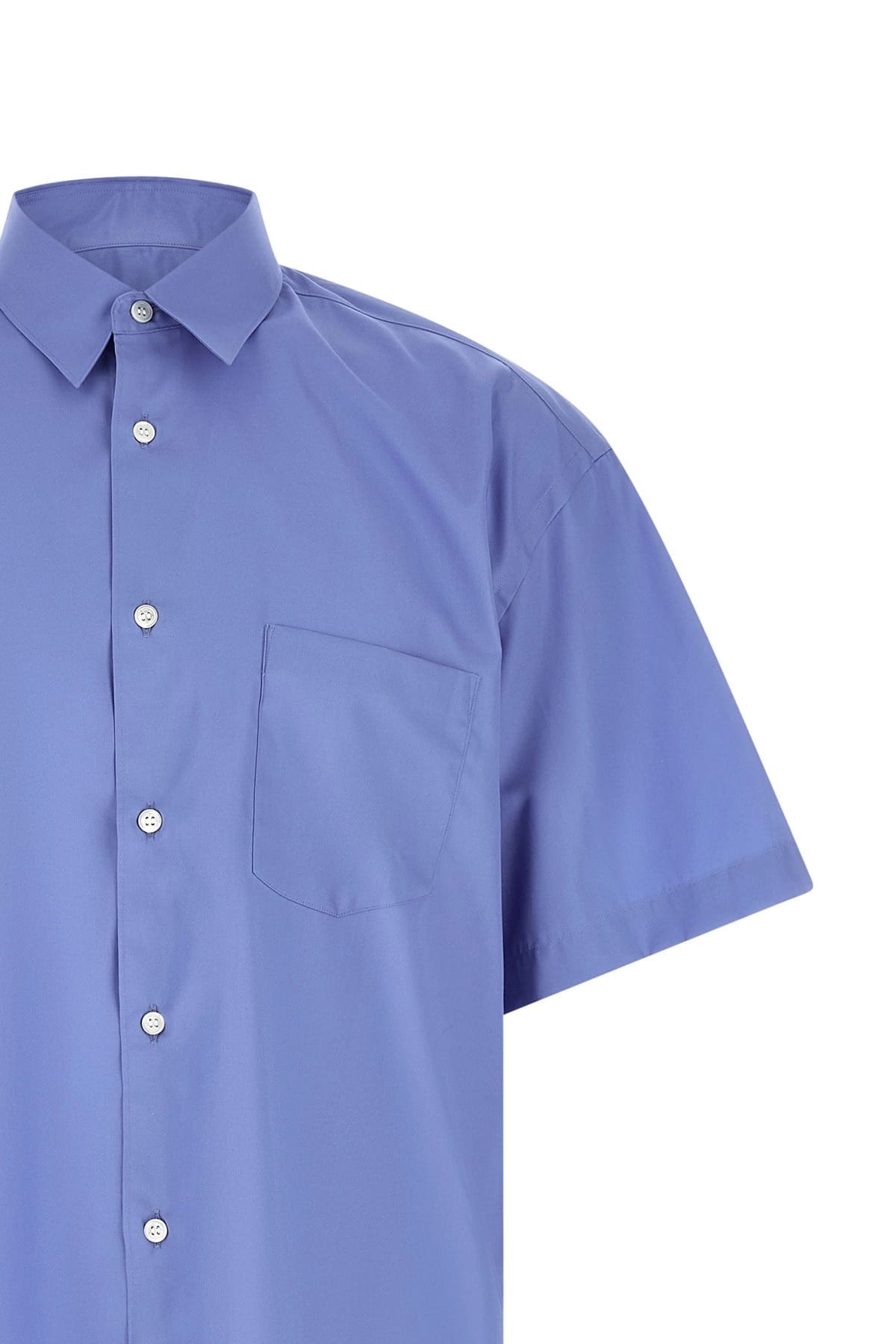 Comme Des Garçons Comme Des Garçons Logo Embroidery Cotton Shirt