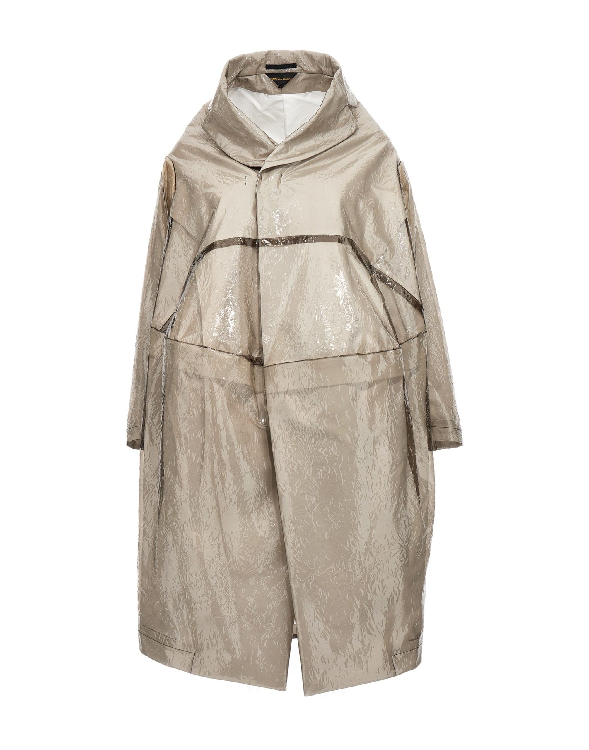 Comme Des Garçons Comme Des Garçons Oversize Texture Trench Coat