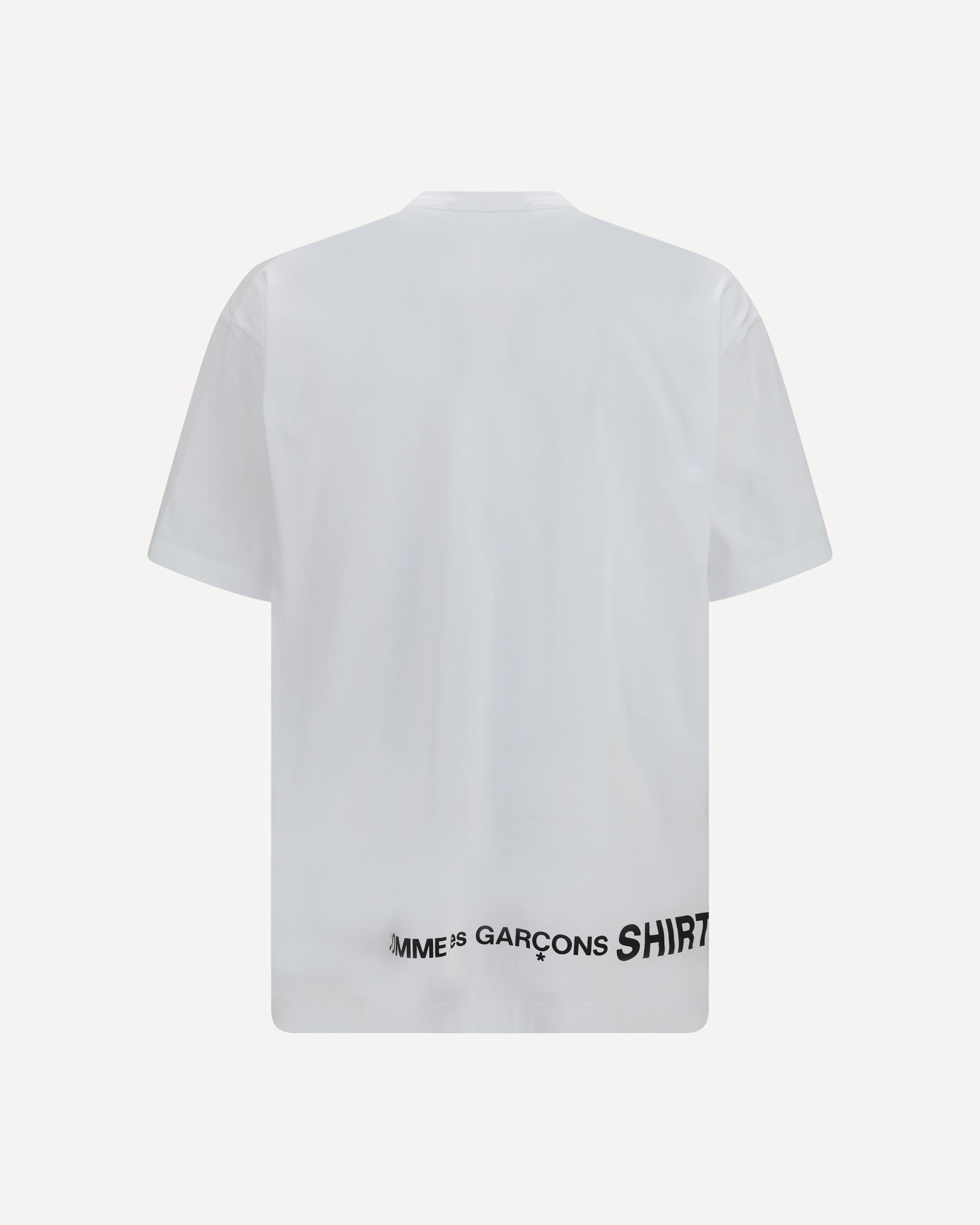 COMME des GARÇONS AX-T802 ホワイト Tシャツ M Comme Des Garçons Oversized Short-Sleeve Crewneck T-Shirt | Sendegaro
