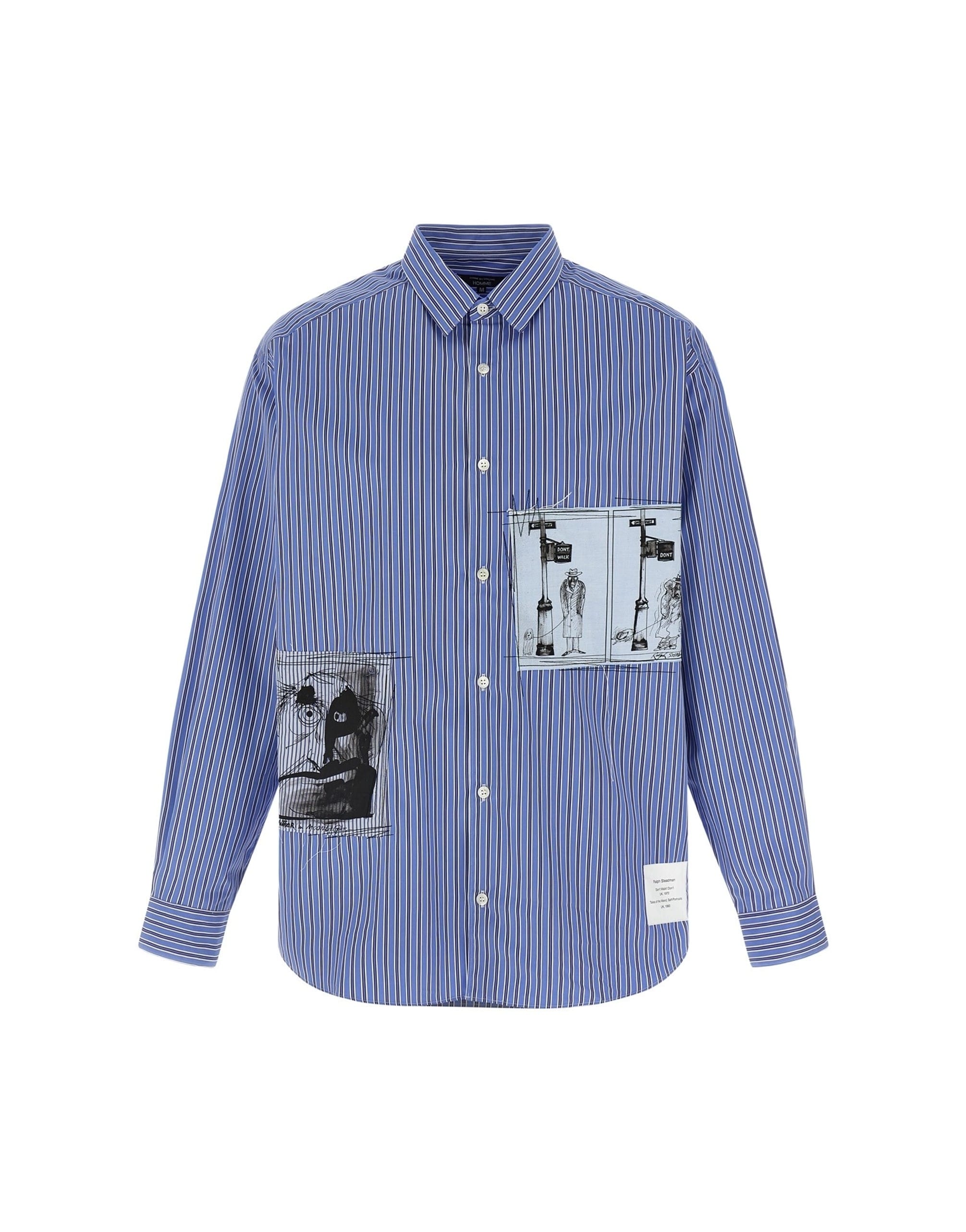 Comme Des Garçons Comme Des Garçons Patch Striped Shirt