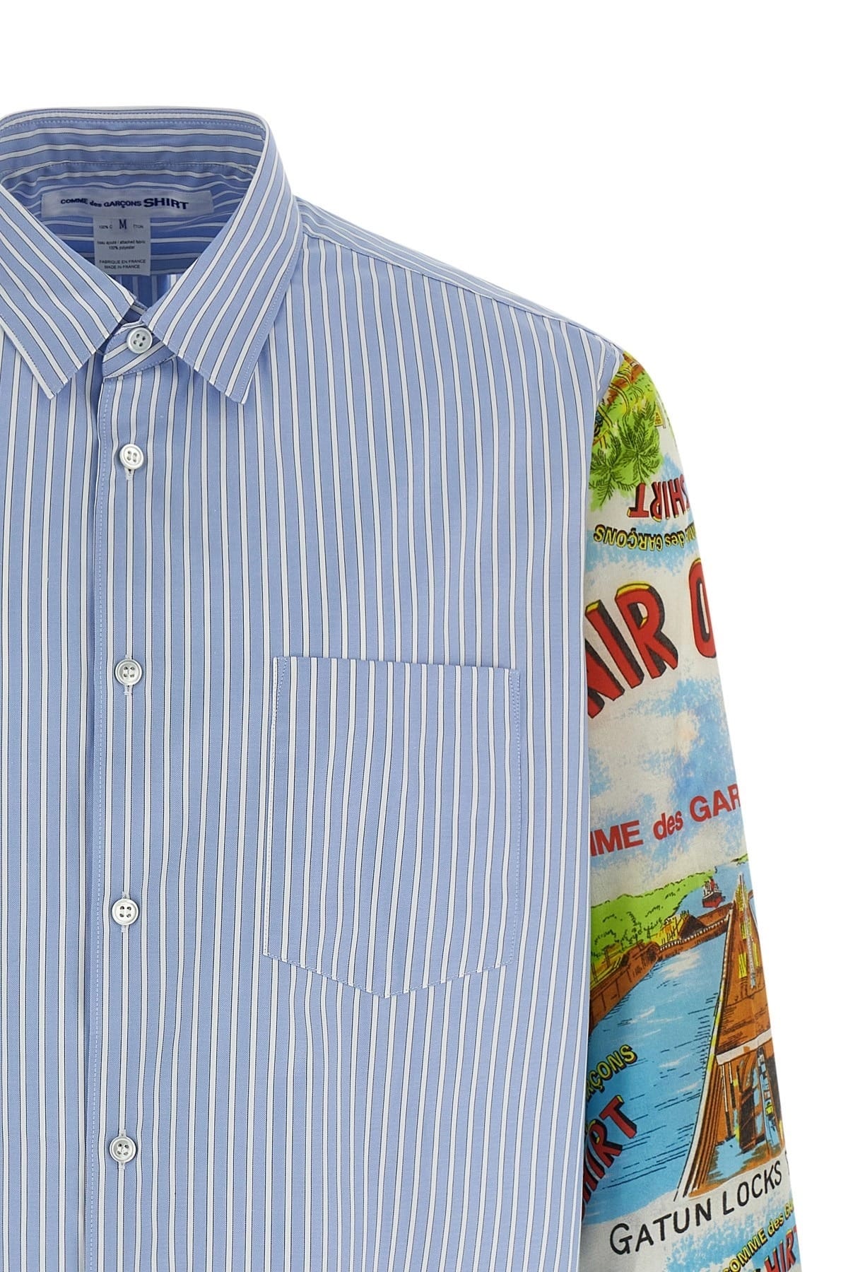 Comme Des Garçons Comme Des Garçons Patterned Sleeve Shirt