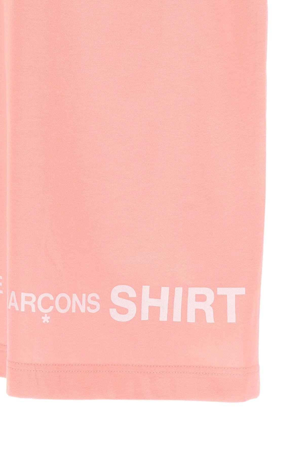 Comme Des Garçons Comme Des Garçons Pink Logo Print T-Shirt
