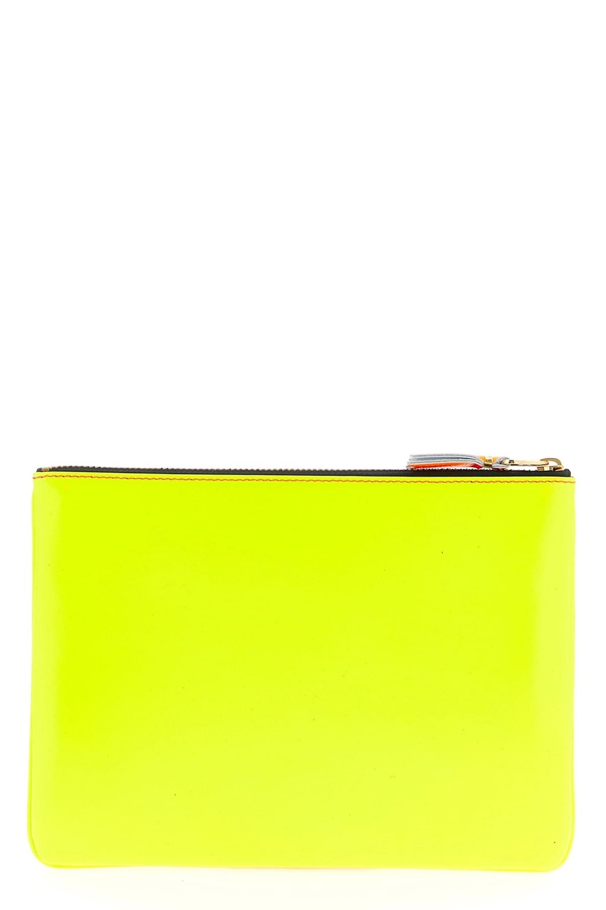 Comme Des Garçons Comme Des Garçons Super Fluo Leather Wallet